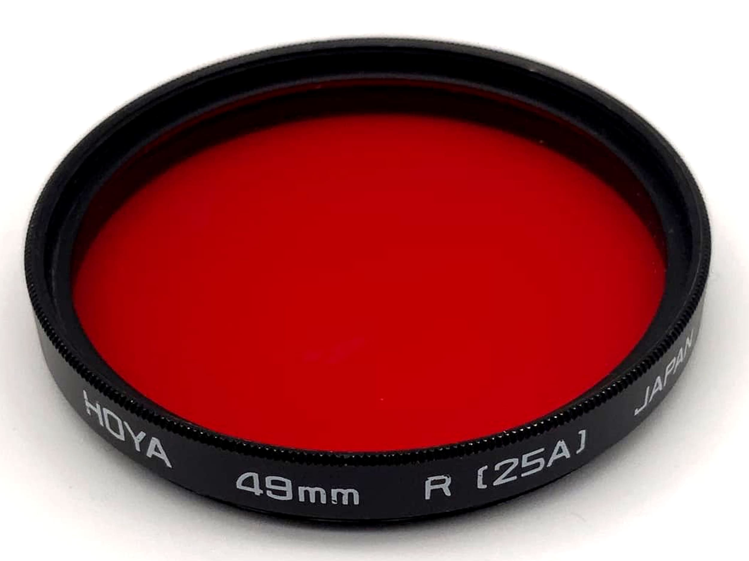Hoya Color Filter 49mm Filter Red R (25A) Circular Filter Thread