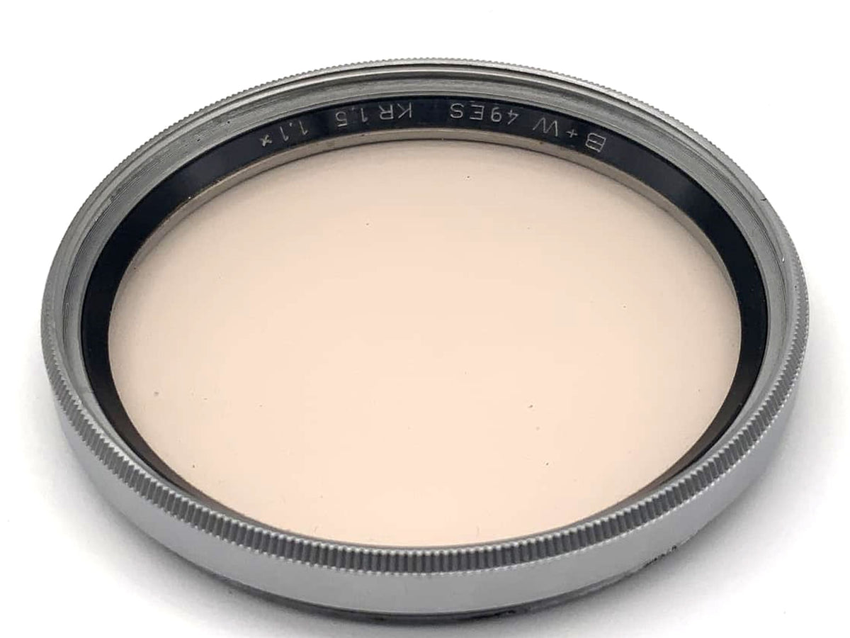 B+W Correction 49mm Filter KR 1.5 1.1x Silver Circular Filter Thread