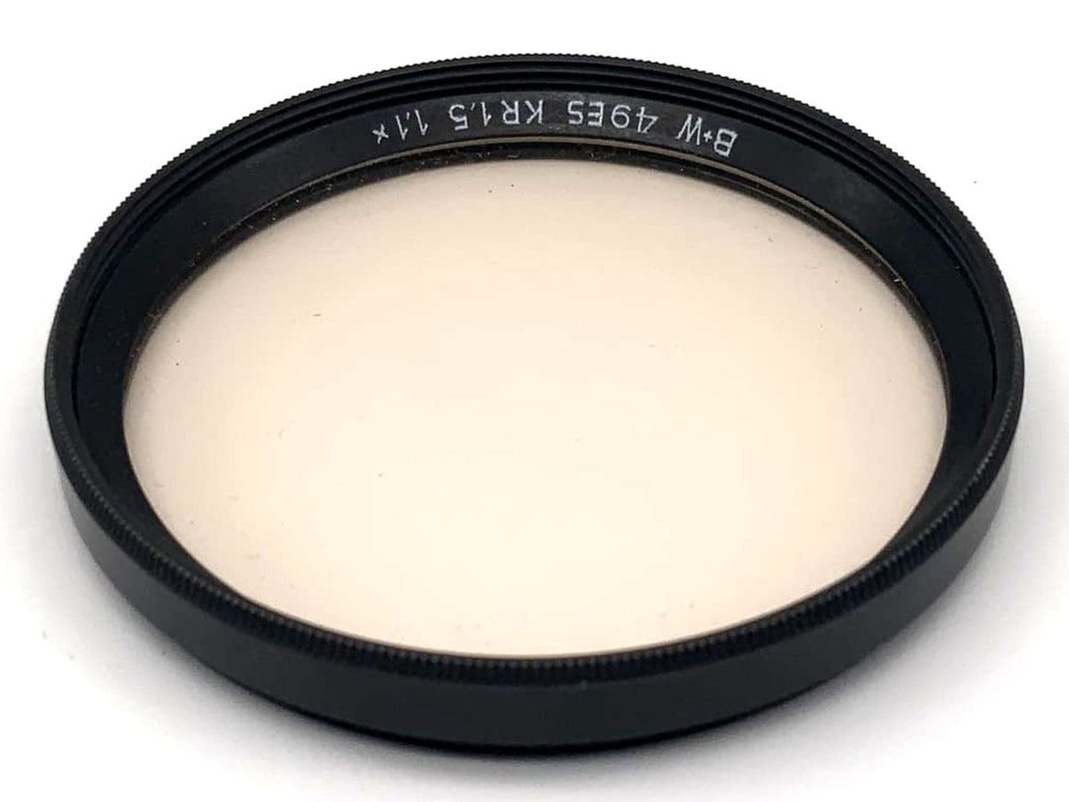B+W Correction 49mm Filter KR 1.5 1.1x Black Circular Filter Thread
