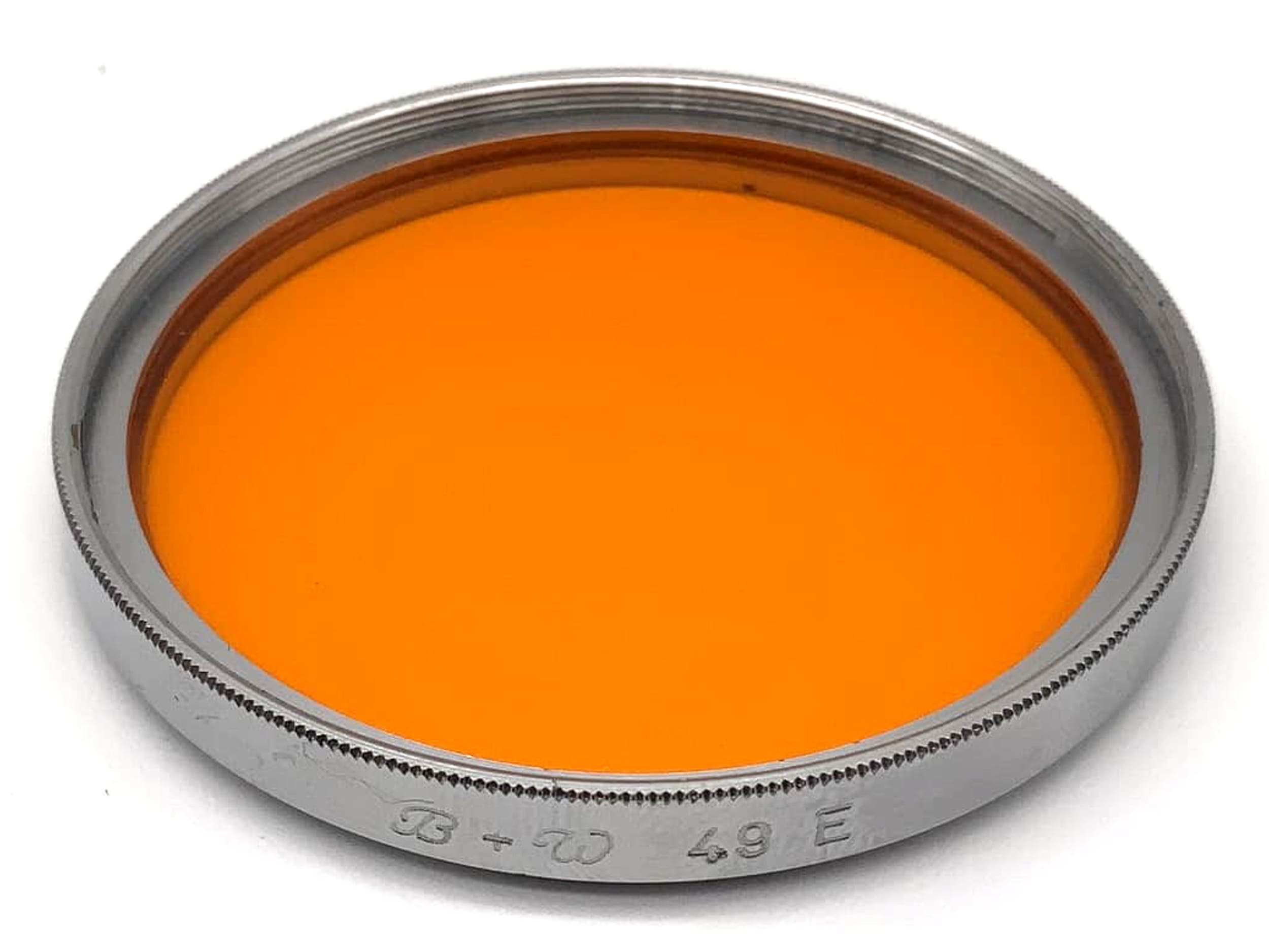 B+W Color Filter 49mm Orange Filter 49E Circular Filter Thread