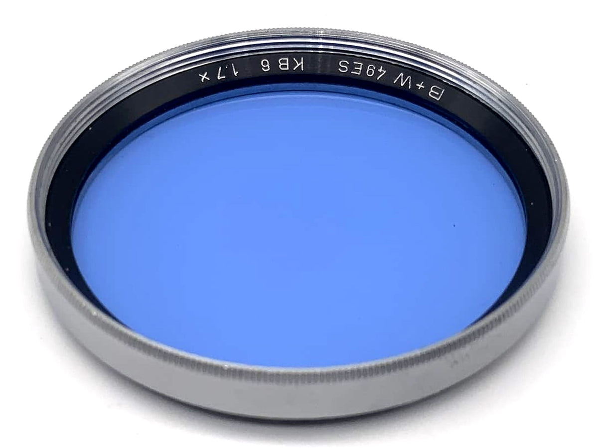 B+W Color Filter 49mm Filter Blue KB 6 1.7x Circular Filter Thread