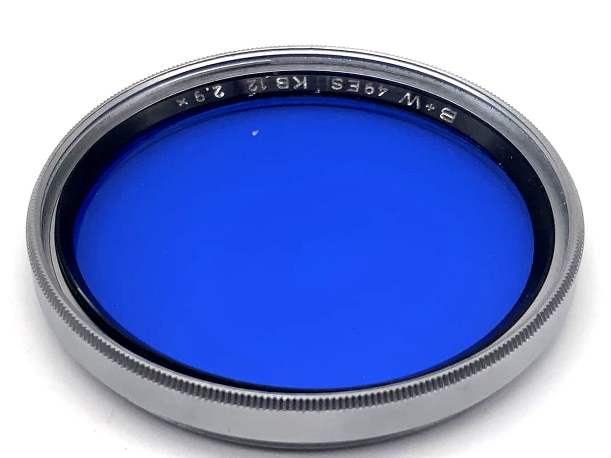 B+W Color Filter 49mm Filter Blue KB 12 2.9x Circular Filter Thread
