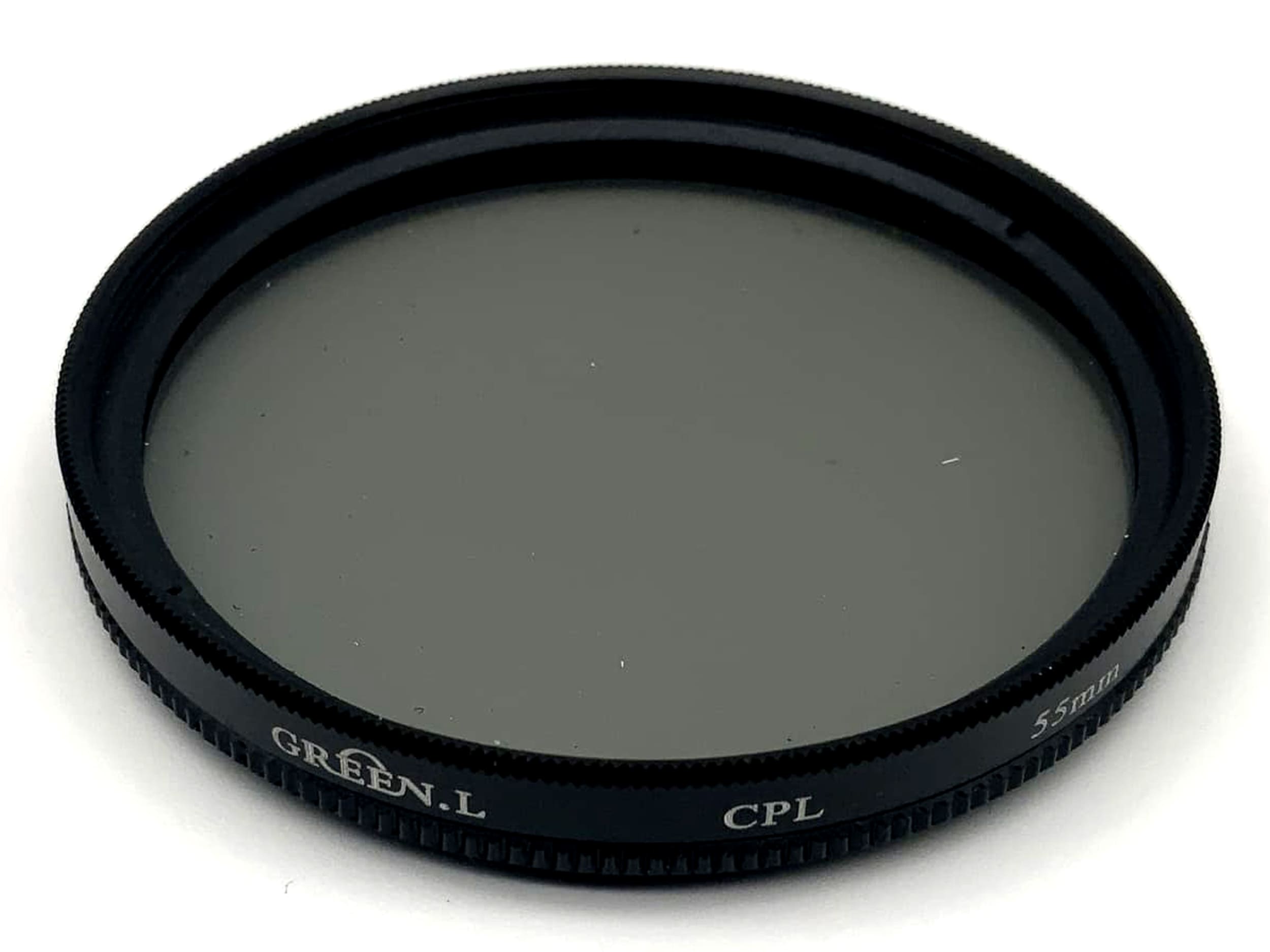 Green L. Polarizing filter 55mm, CPL filter, circular, filter thread