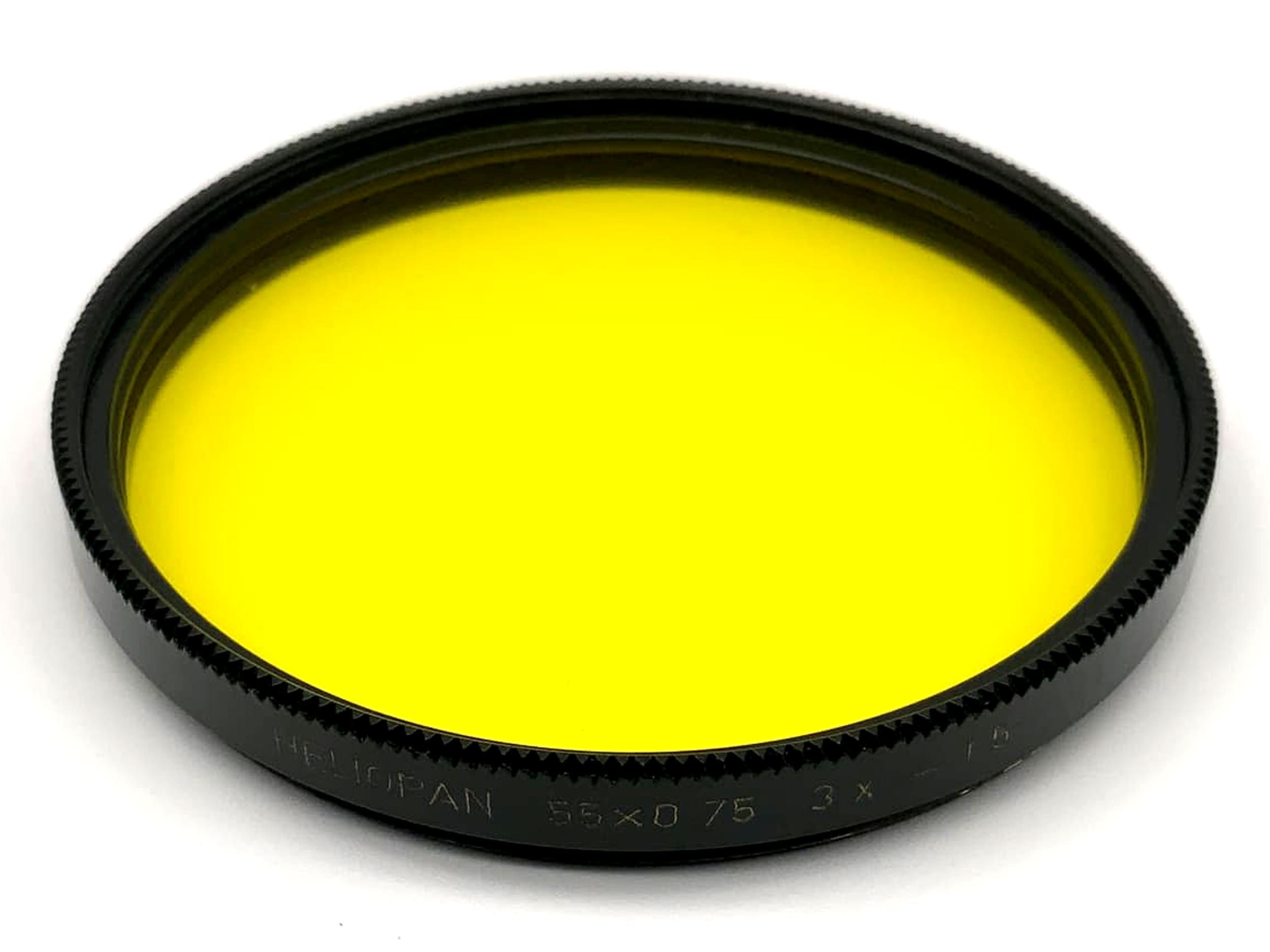 Heliopan Color Filter 55mm Filter Yellow 55x0.75 3x -1.5 Circular Filter Thread