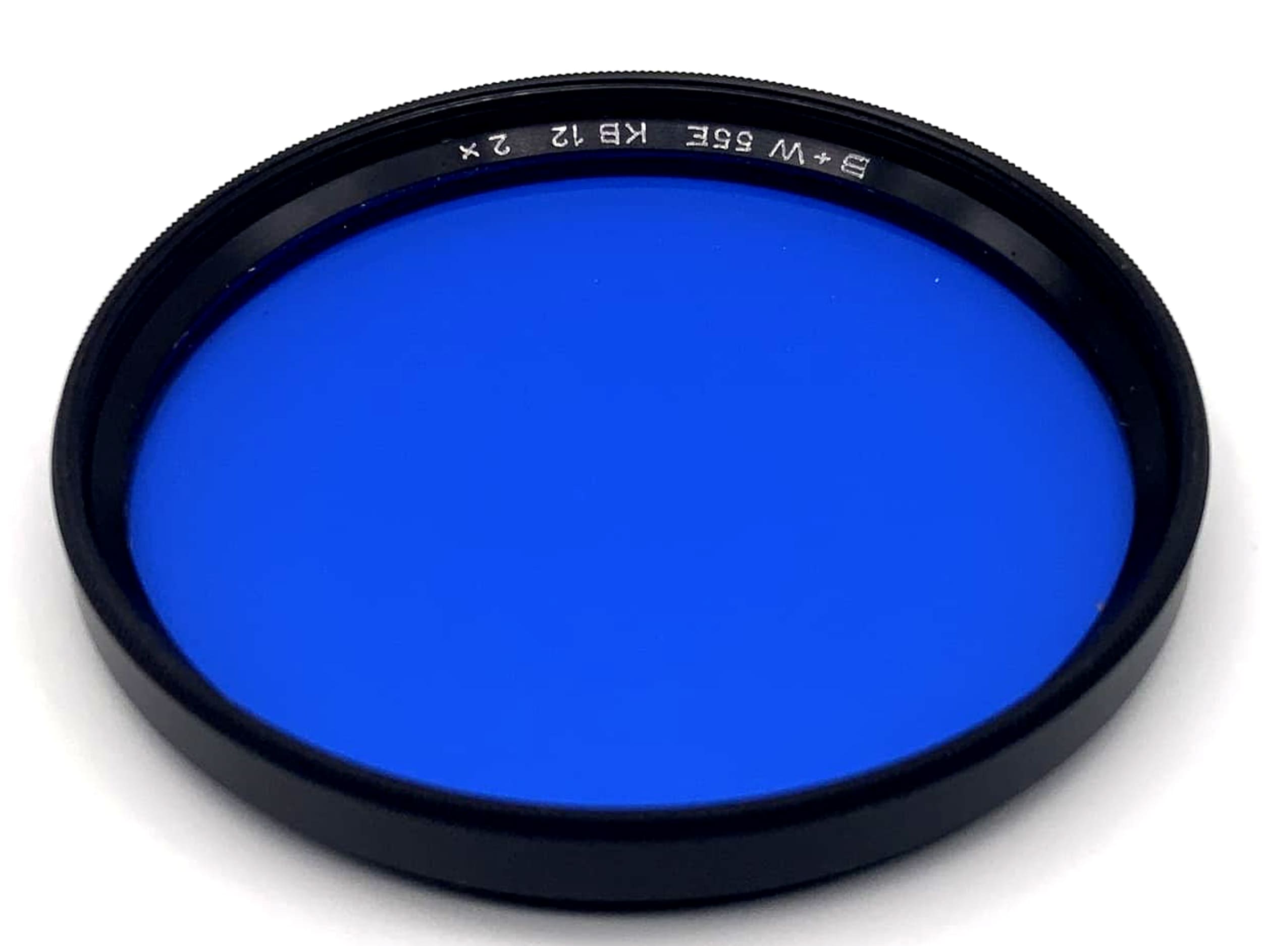 B+W 55mm Blue Color Filter 55E KB12 2x Circular Filter Thread