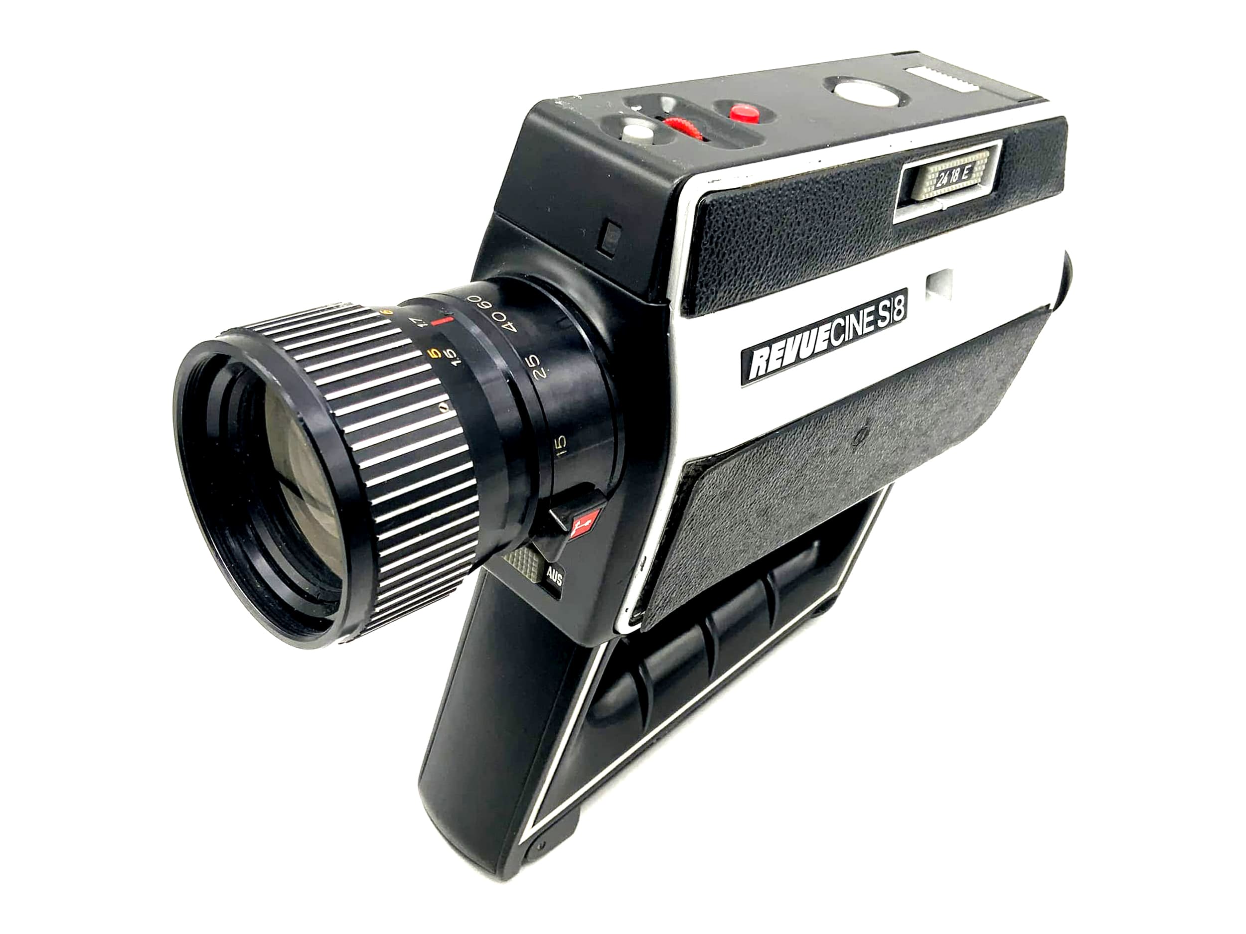 Revue cine S8 film camera with Revue Reflex 1.8/7.5-60 Super 8 camera movie camera