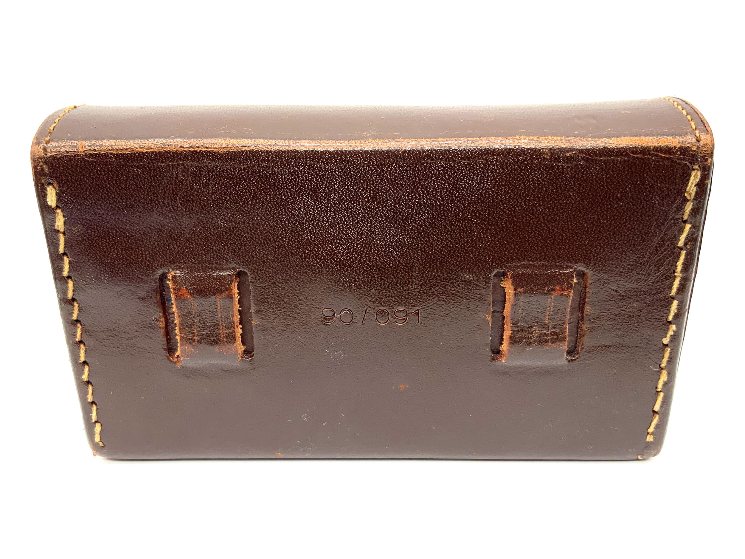 Voigtländer ready bag 90/091 brown leather case for aperture + filter