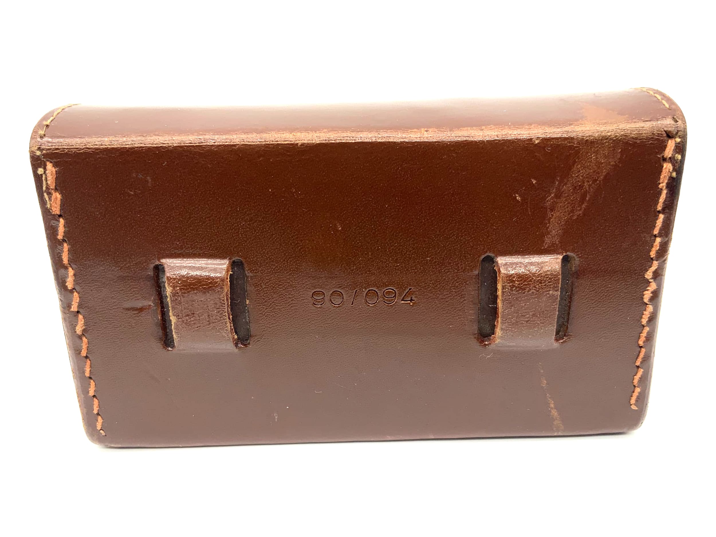 Voigtländer ready bag 90/094 brown leather case for aperture + filter