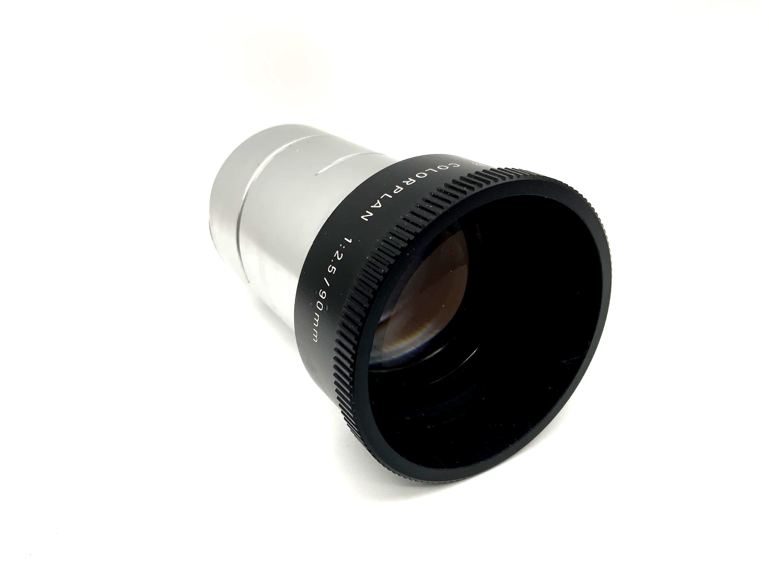 Leitz Wetzlar 90mm 1:2.5 projector lens Colorplan camera lens (worm gear)