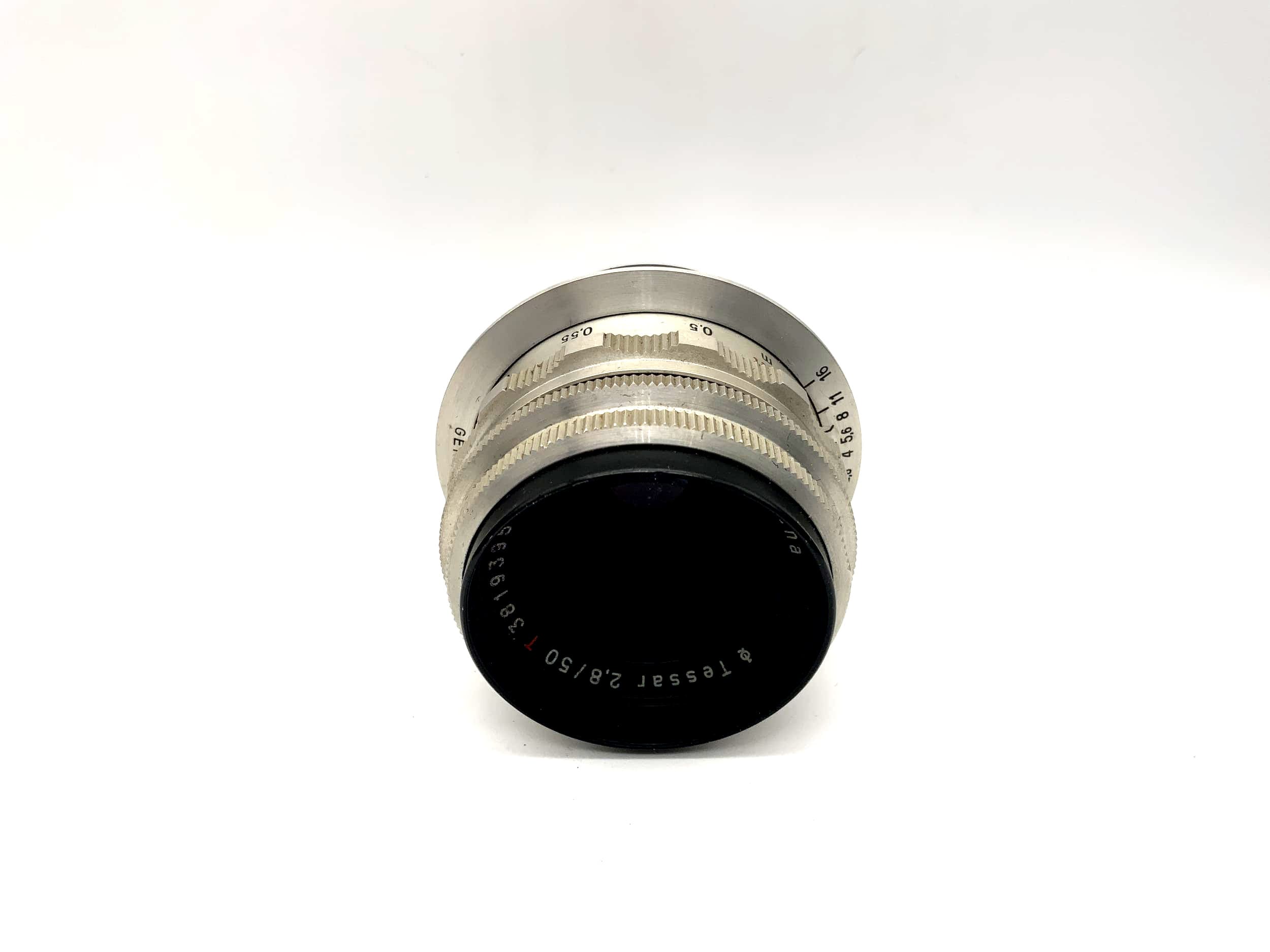 Carl Zeiss 50mm 1:2.8 Lens Tessar red T 12 Blades Camera Lens (Praktina)