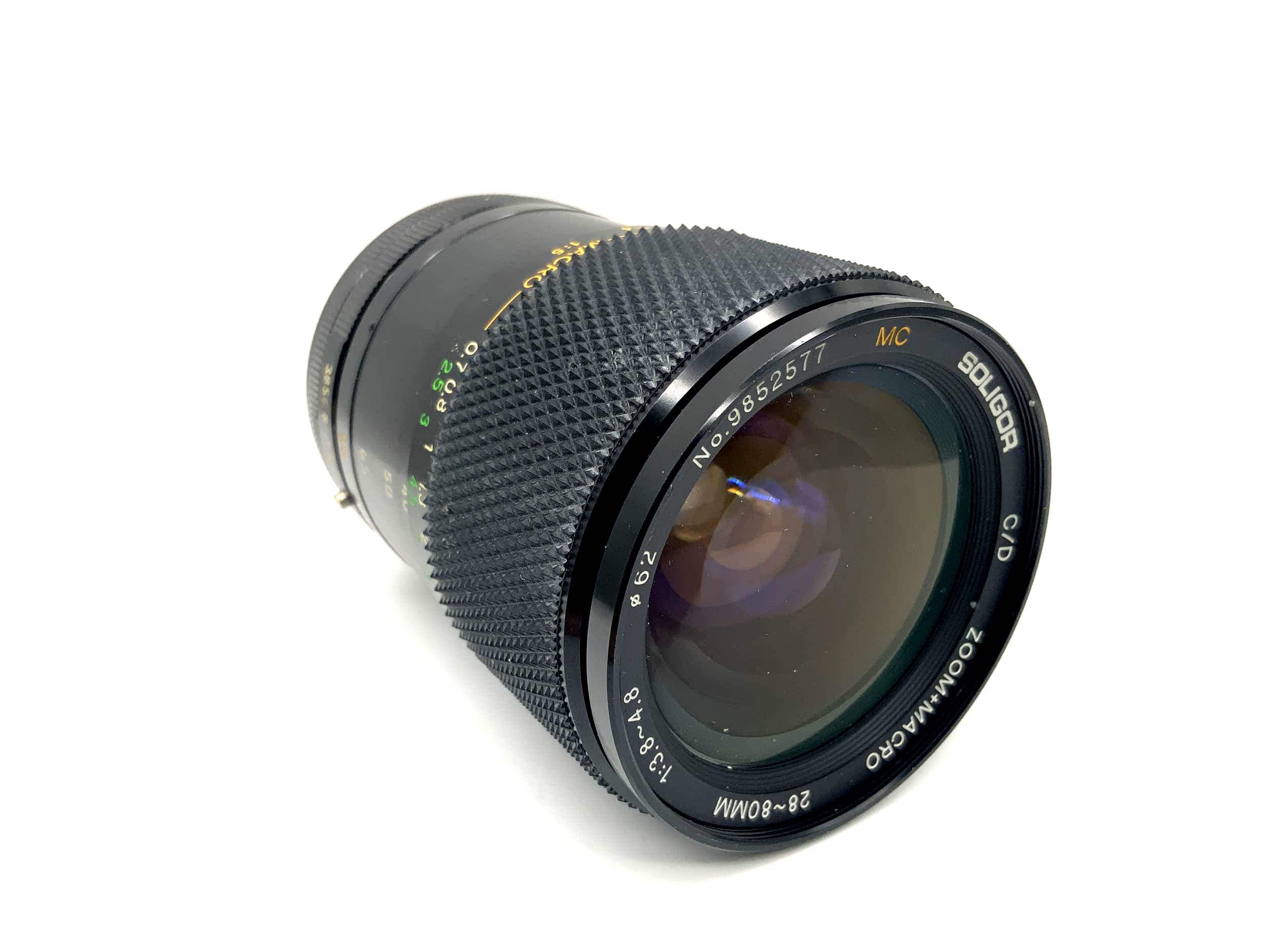 Soligor 28-80mm 1:3.8-4.8 Lens MC C/D Zoom+Macro Camera Lens (Canon FD)
