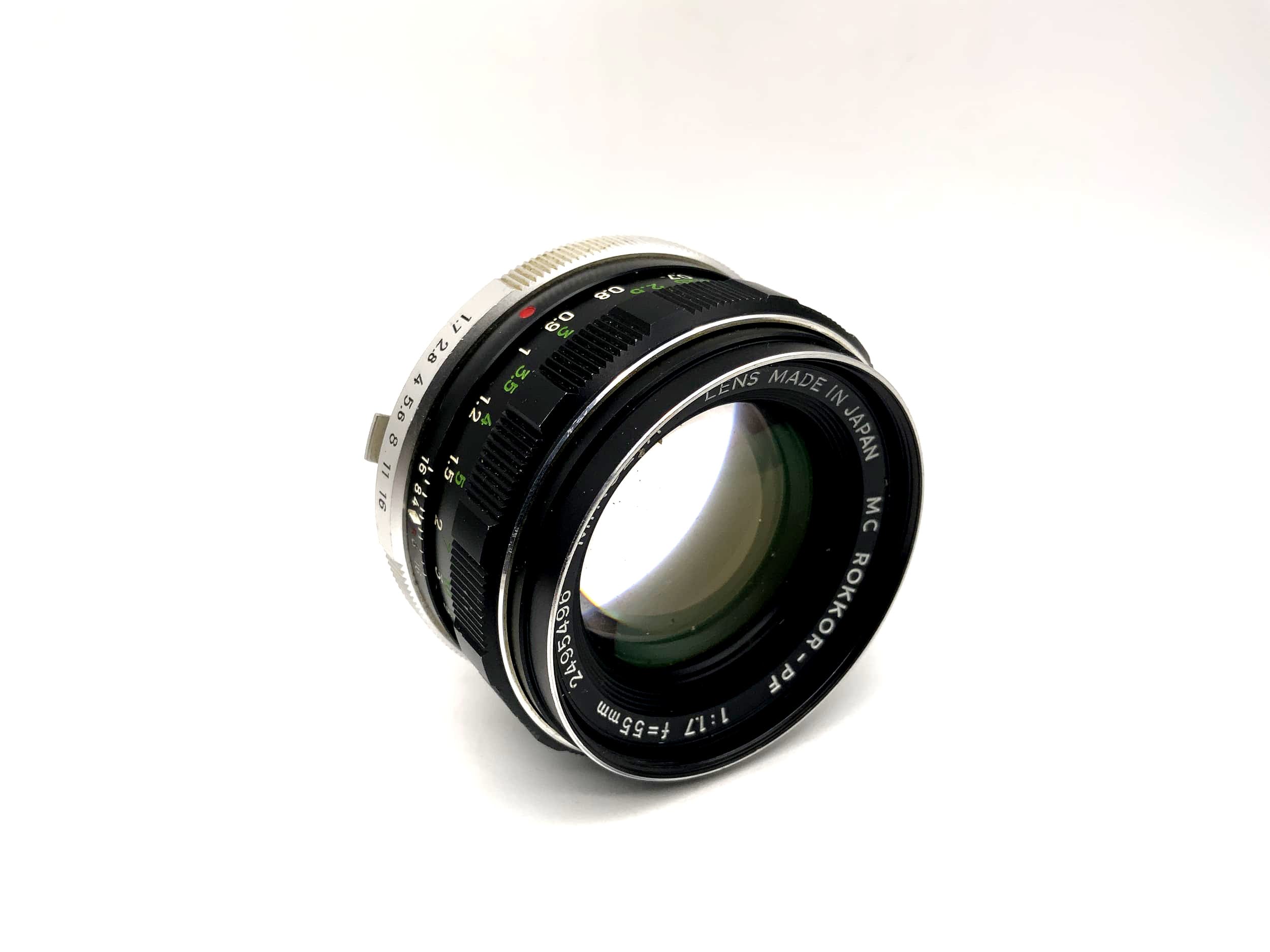 Minolta 55mm 1:1.7 Lens MC Rokkor-PF Camera Camera Lens (Minolta MD)