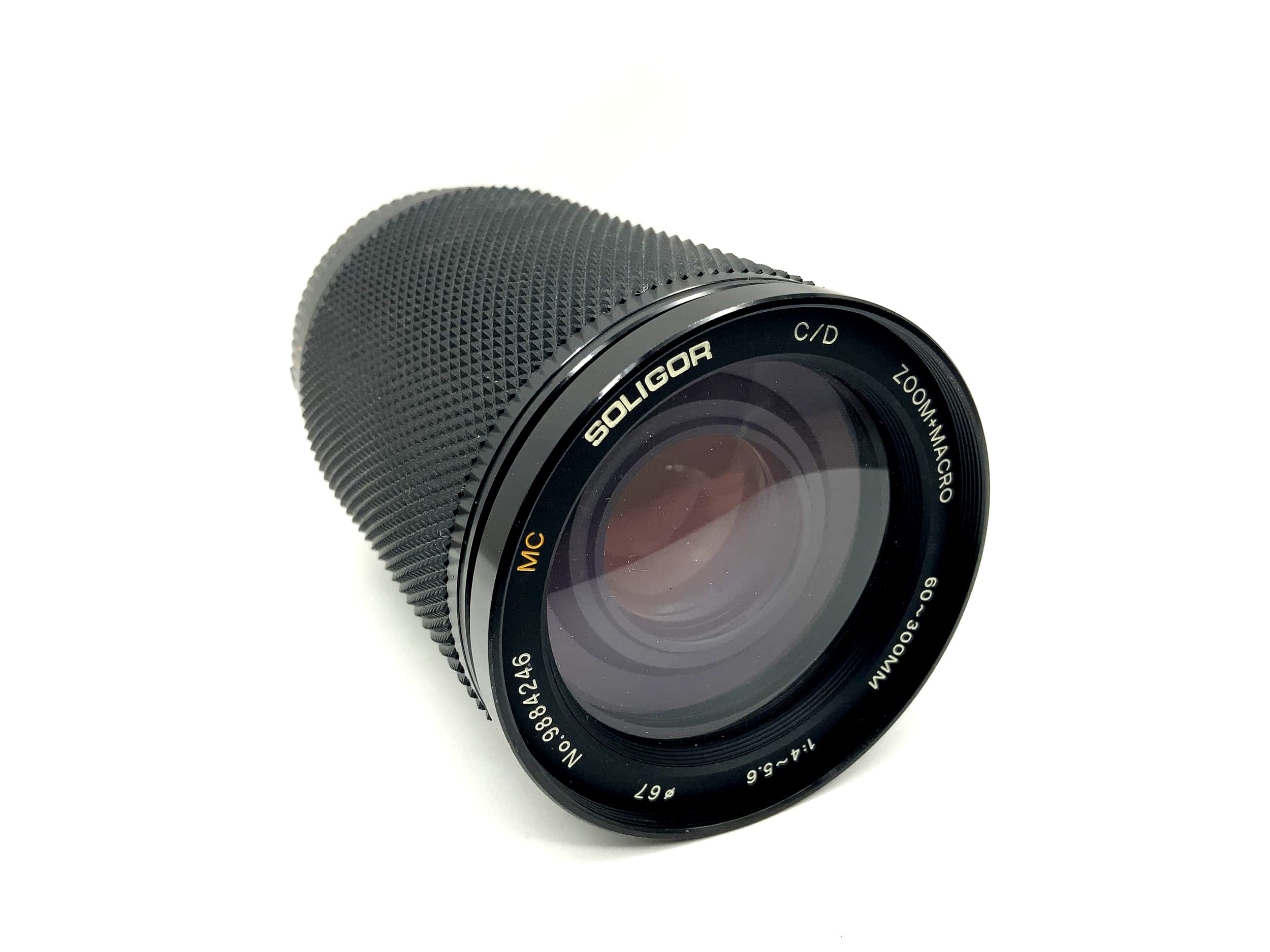 Soligor 60-300mm 1:4-5.6 Lens MC C/D Zoom+Macro Camera Lens (Yashica/Contax)