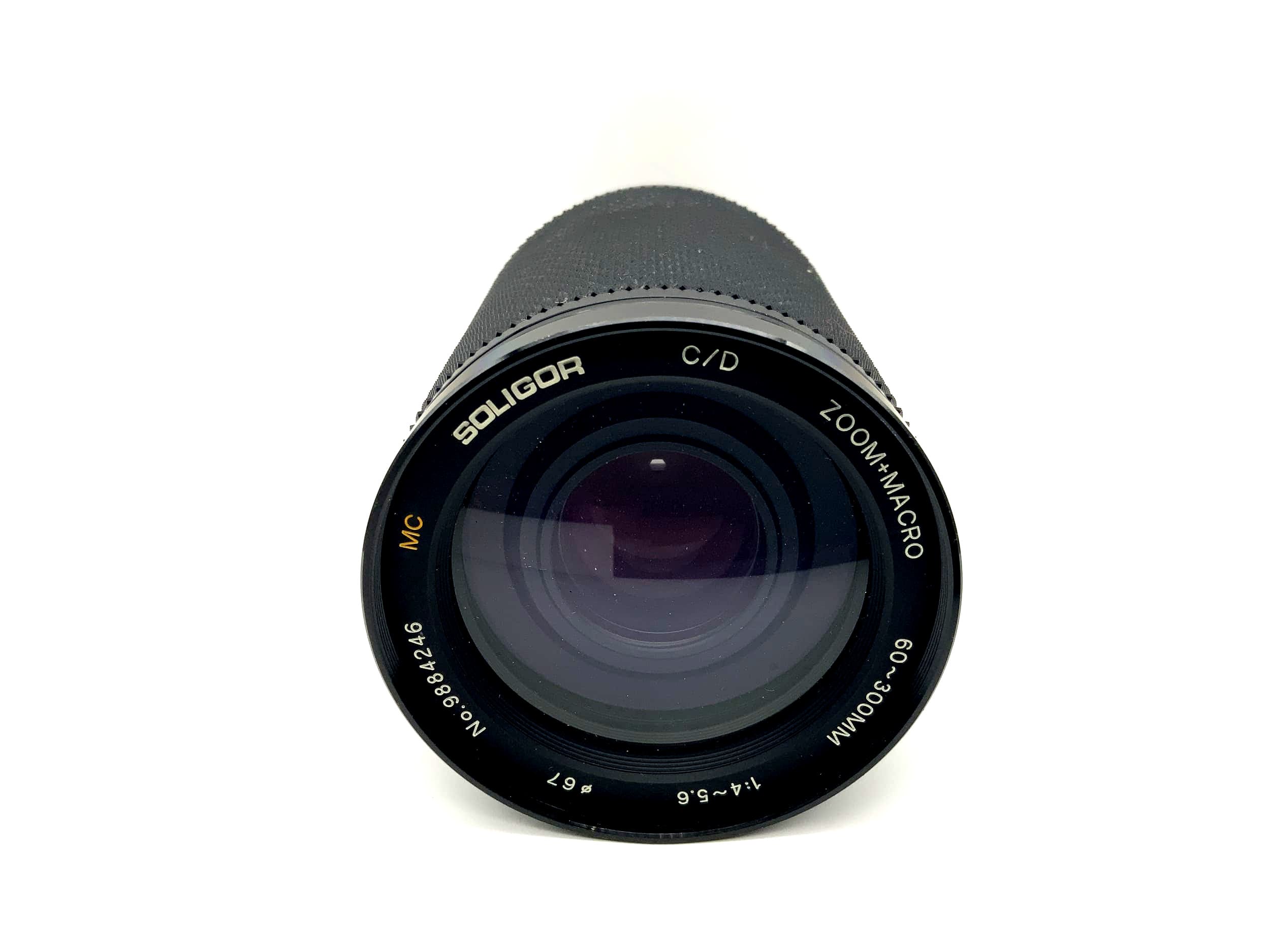 Soligor 60-300mm 1:4-5.6 Lens MC C/D Zoom+Macro Camera Lens (Yashica/Contax)