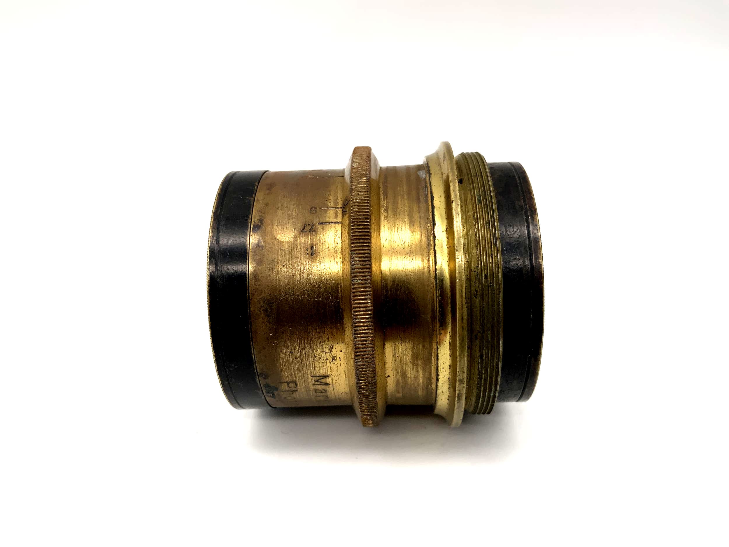 Photo Jansen 20cm 1:7.7 Lens 200mm Mars Anastigmat Brass Lens (44mm thread)