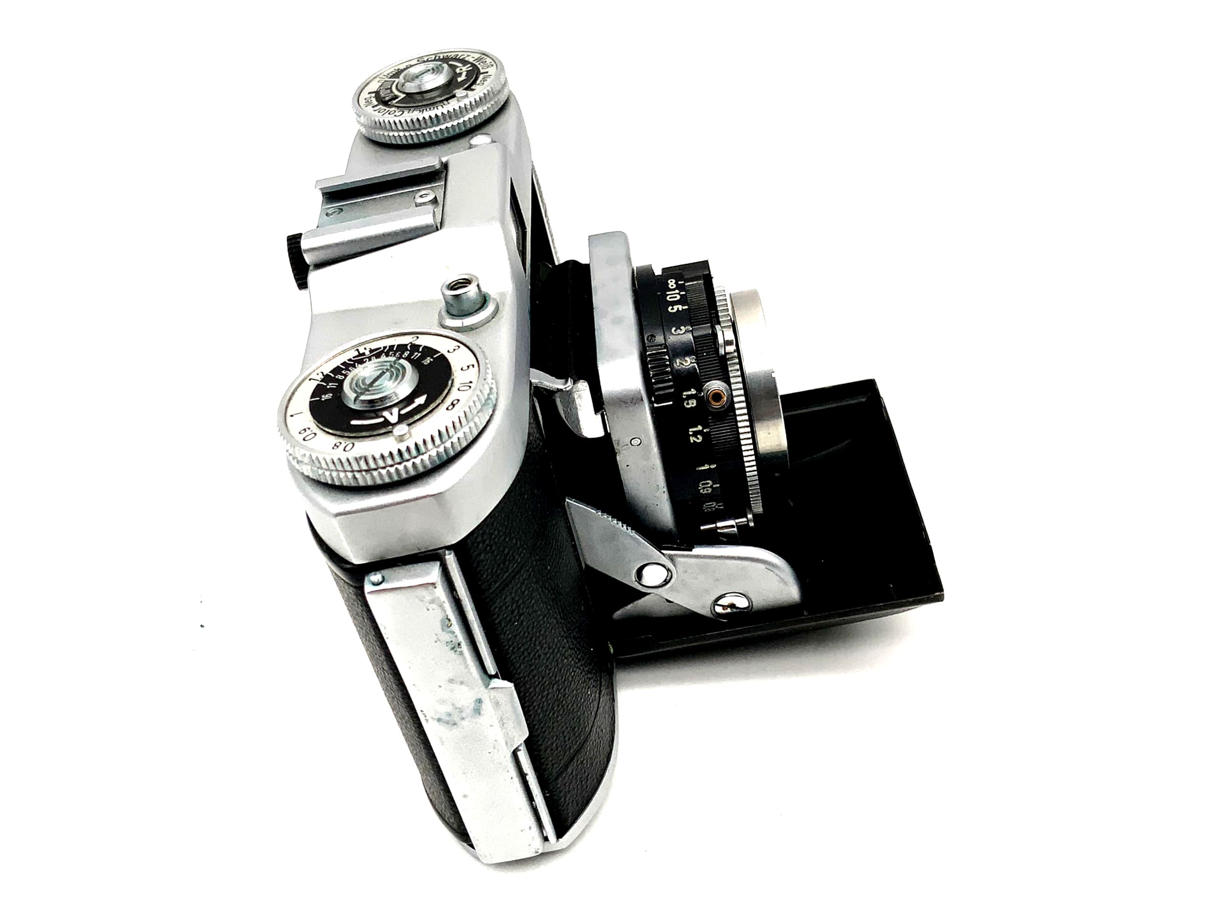 Balda Beltica folding camera with E. Ludwig Meritar red V 1:2.9 f=50mm Vebur