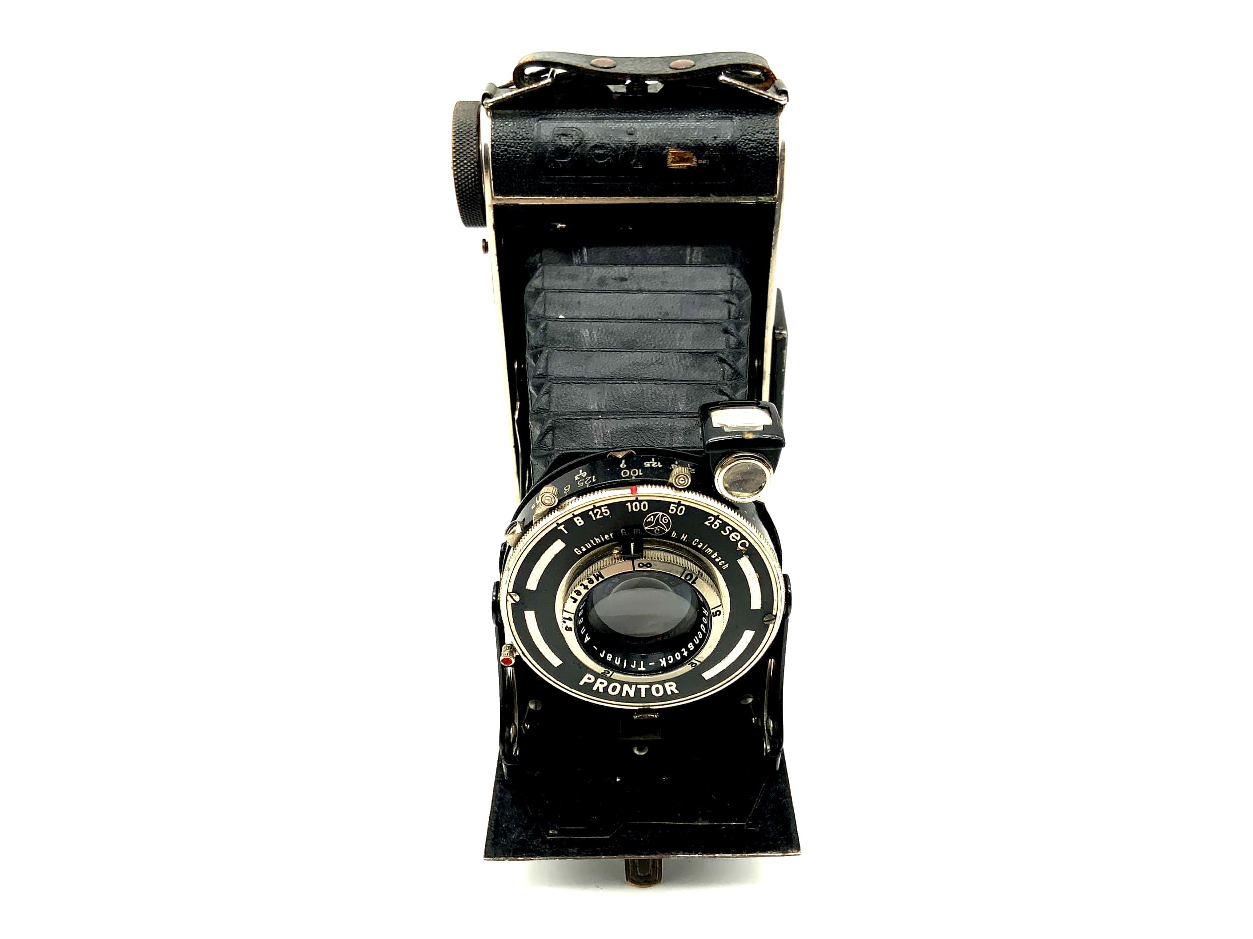 Beier Beirax folding camera with Rodenstock Trinar Anastigmat 1:4.5 f=10.5cm Prontor