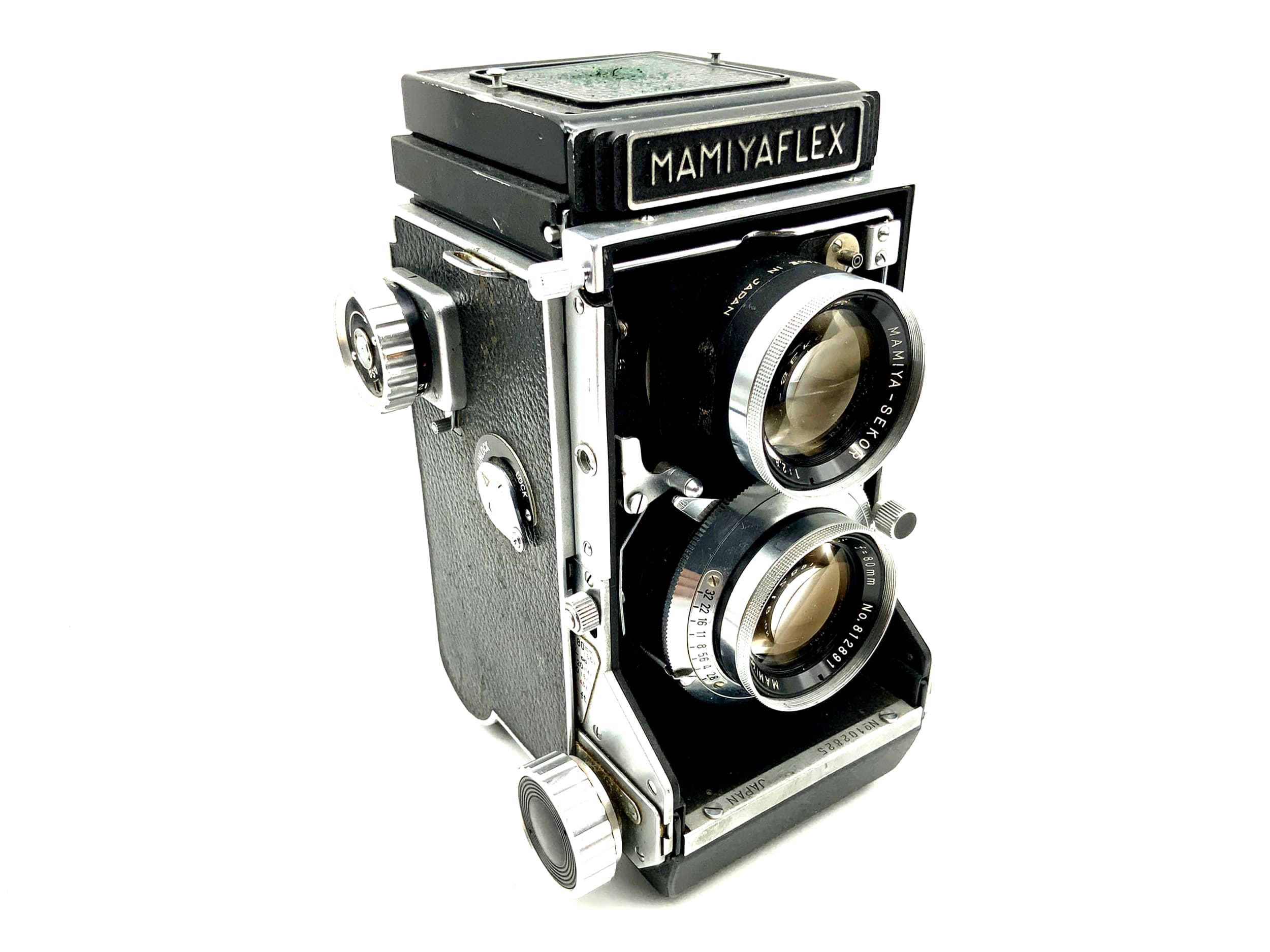 Mamiyaflex C2 TLR with Sekor 1:2.8/80mm Seikosha-S 6x6 twin-lens reflex camera