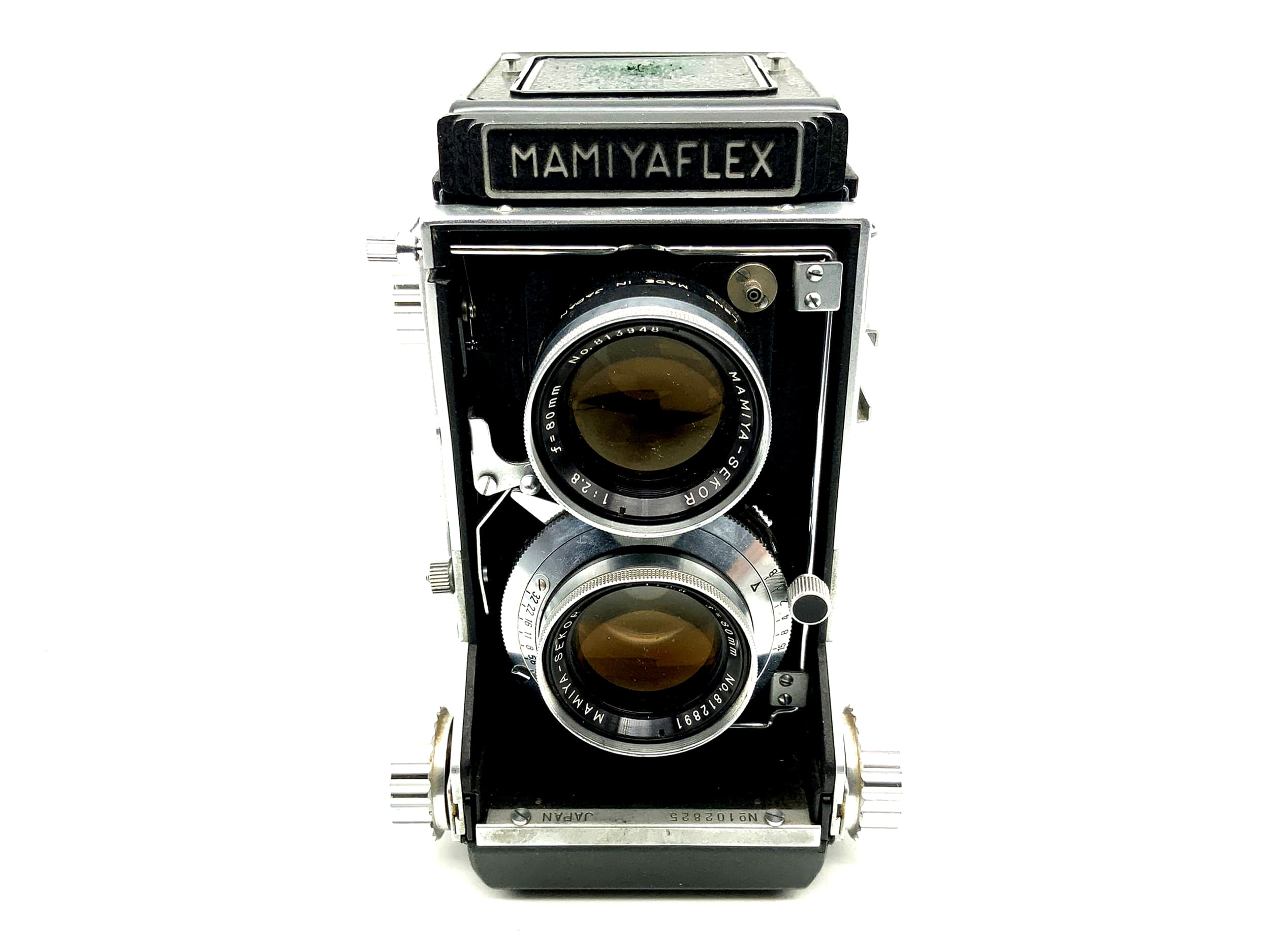 Mamiyaflex C2 TLR with Sekor 1:2.8/80mm Seikosha-S 6x6 twin-lens reflex camera