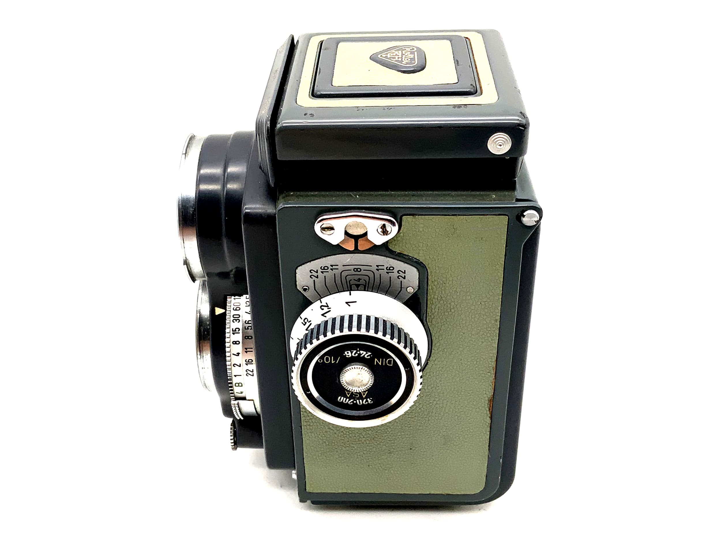 Rollei Rolleiflex Baby 4x4 TLR with Xenar 1:3.5/60 Synchro Compur twin-lens reflex