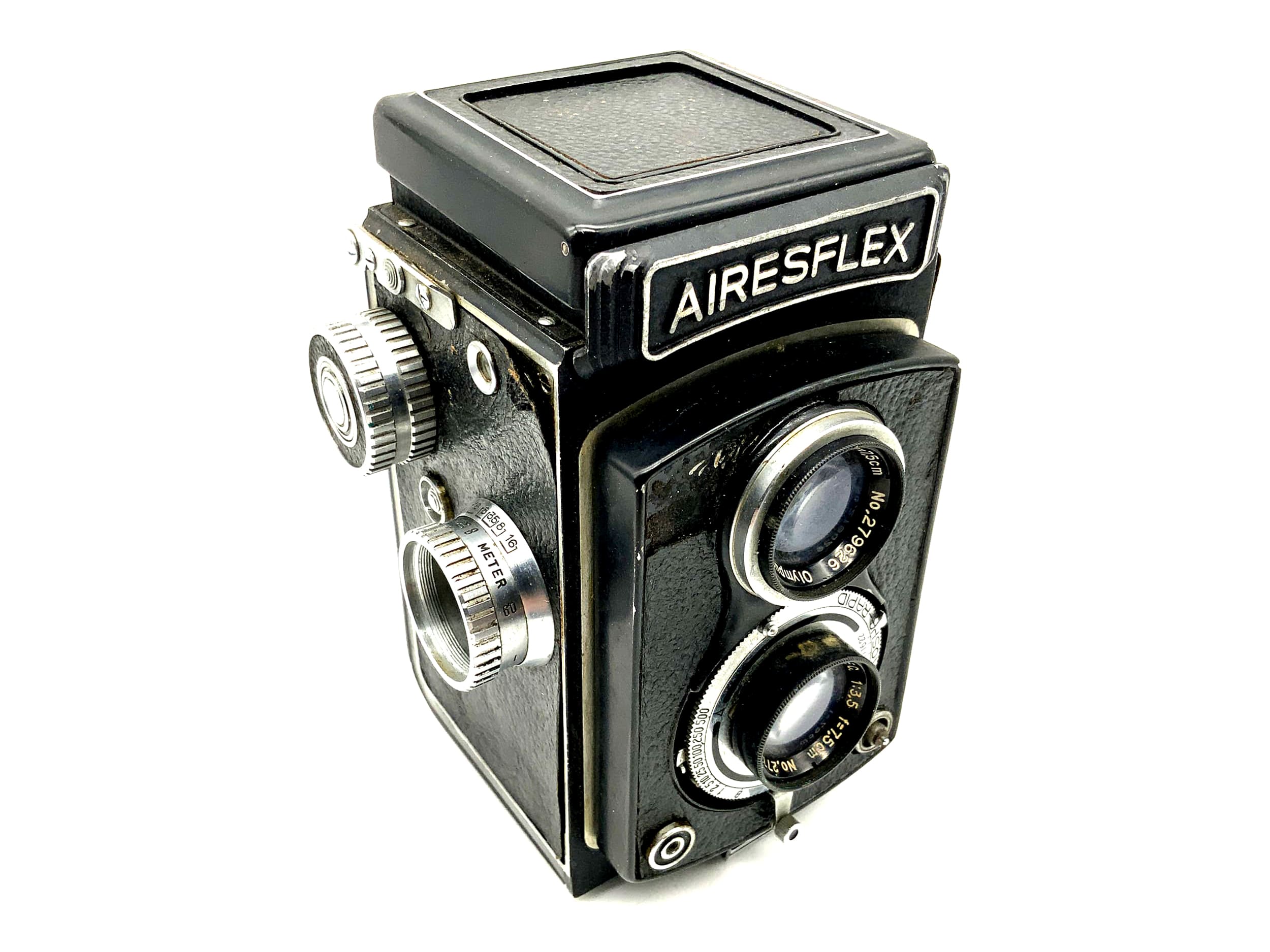 Aires Airesflex TLR with Olympus Zuiko FC 1:3.5/7.5cm Seikosha-Rapid twin-lens reflex lens