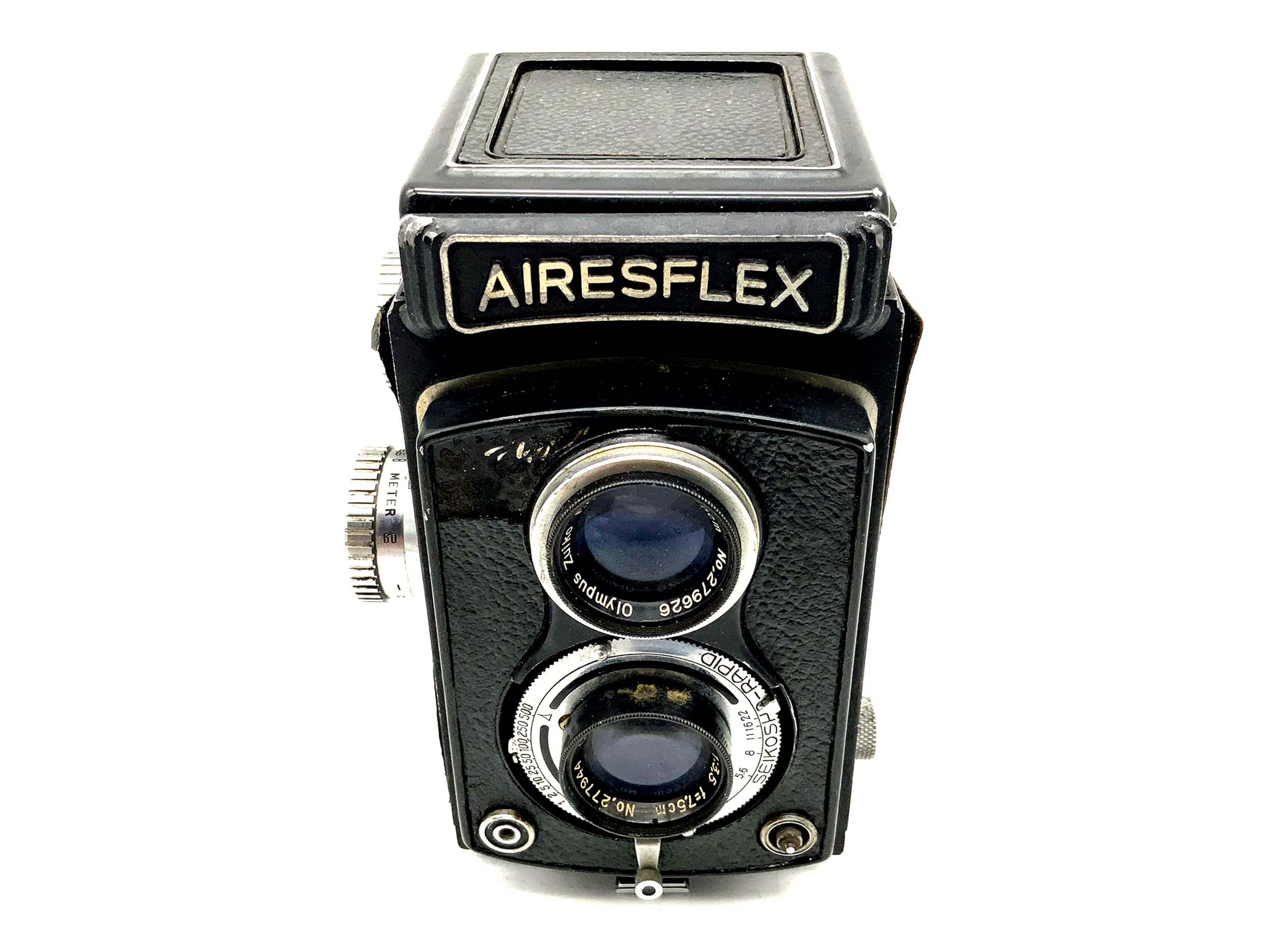 Aires Airesflex TLR with Olympus Zuiko FC 1:3.5/7.5cm Seikosha-Rapid twin-lens reflex lens