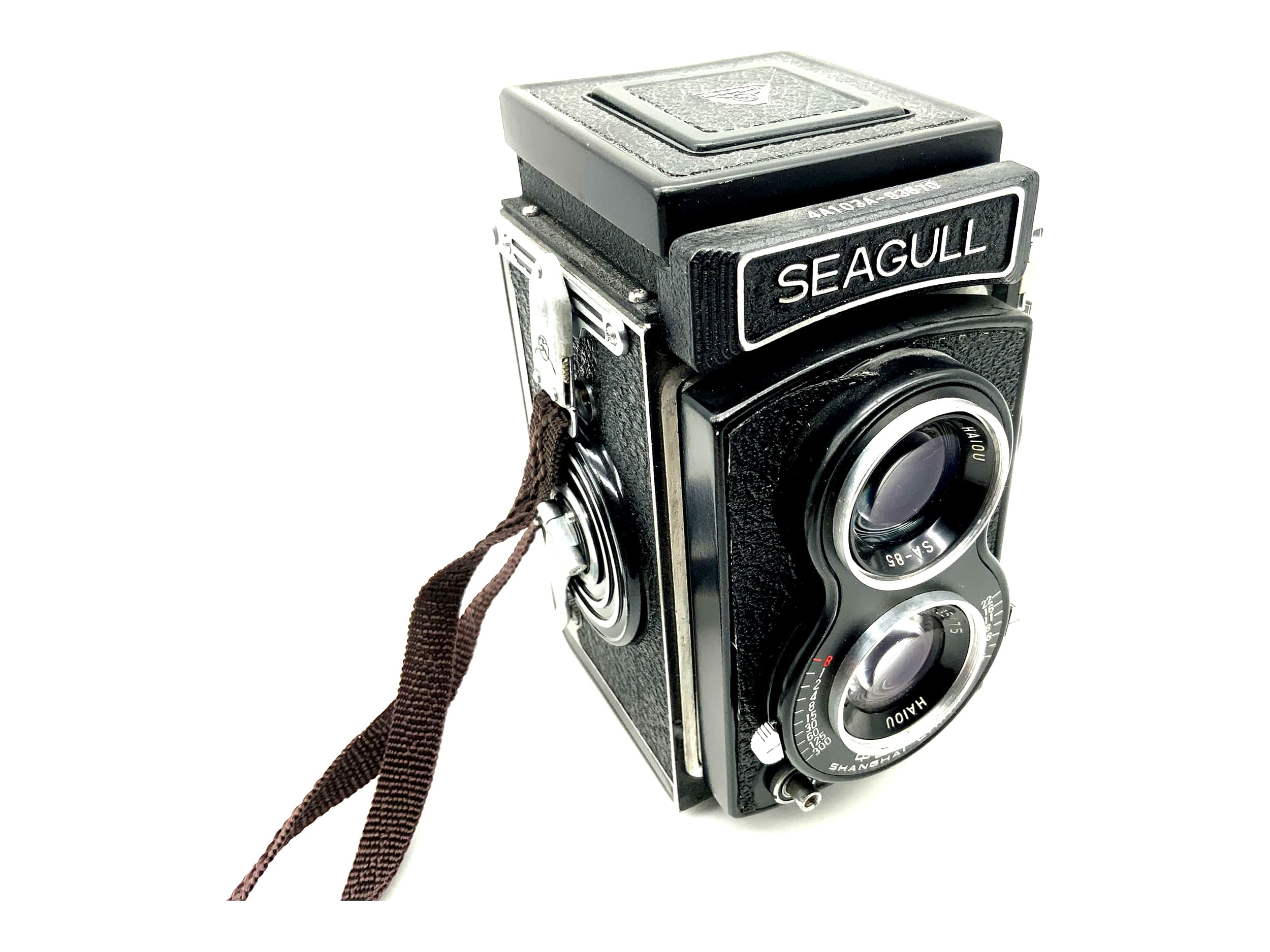 Seagull 4A-103 TLR with Haiou SA-85 1:3.5/75 twin-lens camera