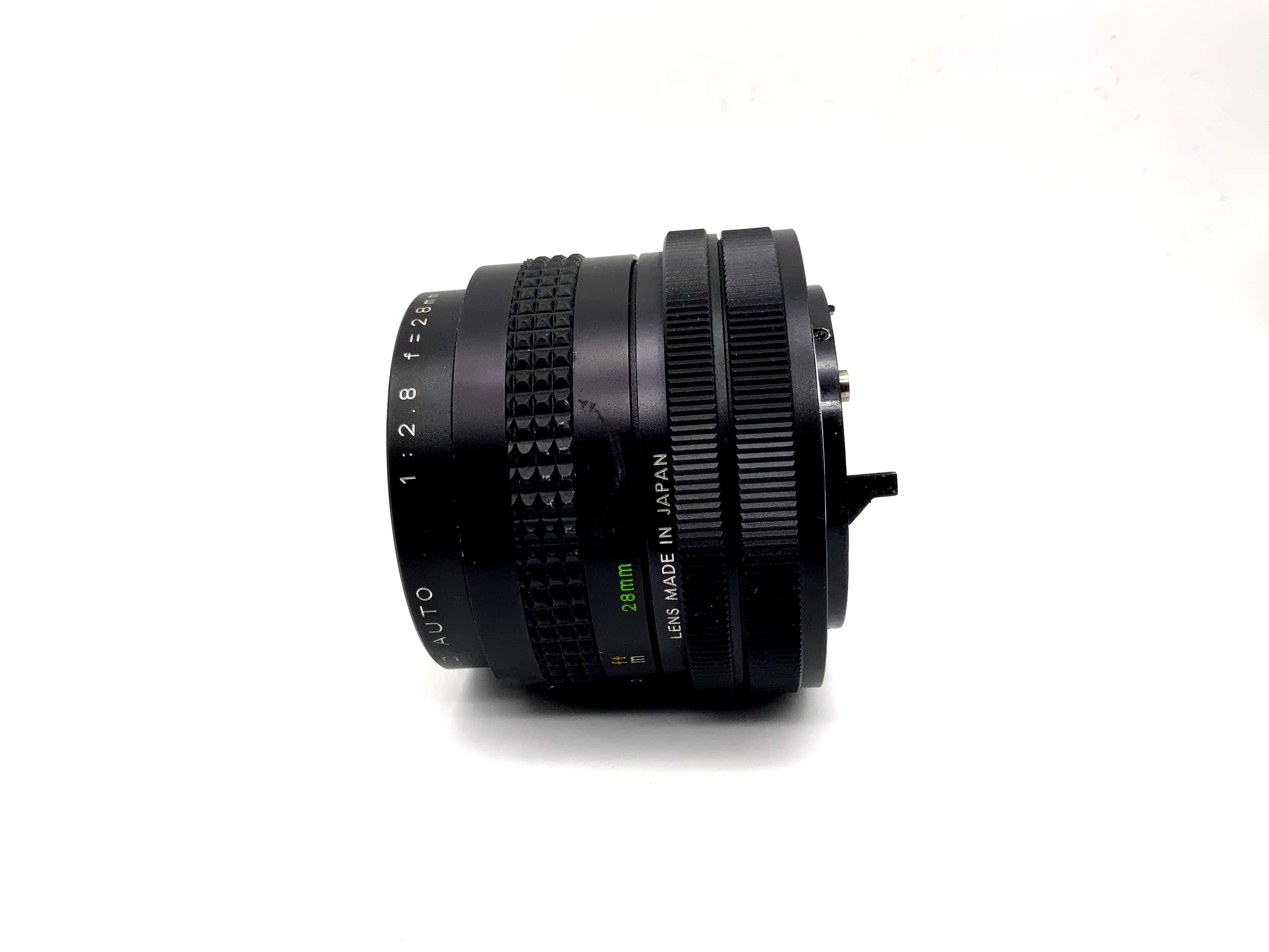 Travenar 28mm 1:2.8 Lens MC Auto Camera Lens (Canon FD)