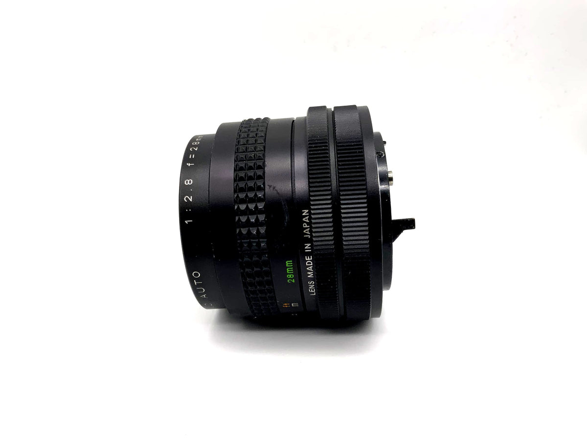 Travenar 28mm 1:2.8 Lens MC Auto Camera Lens (Canon FD)