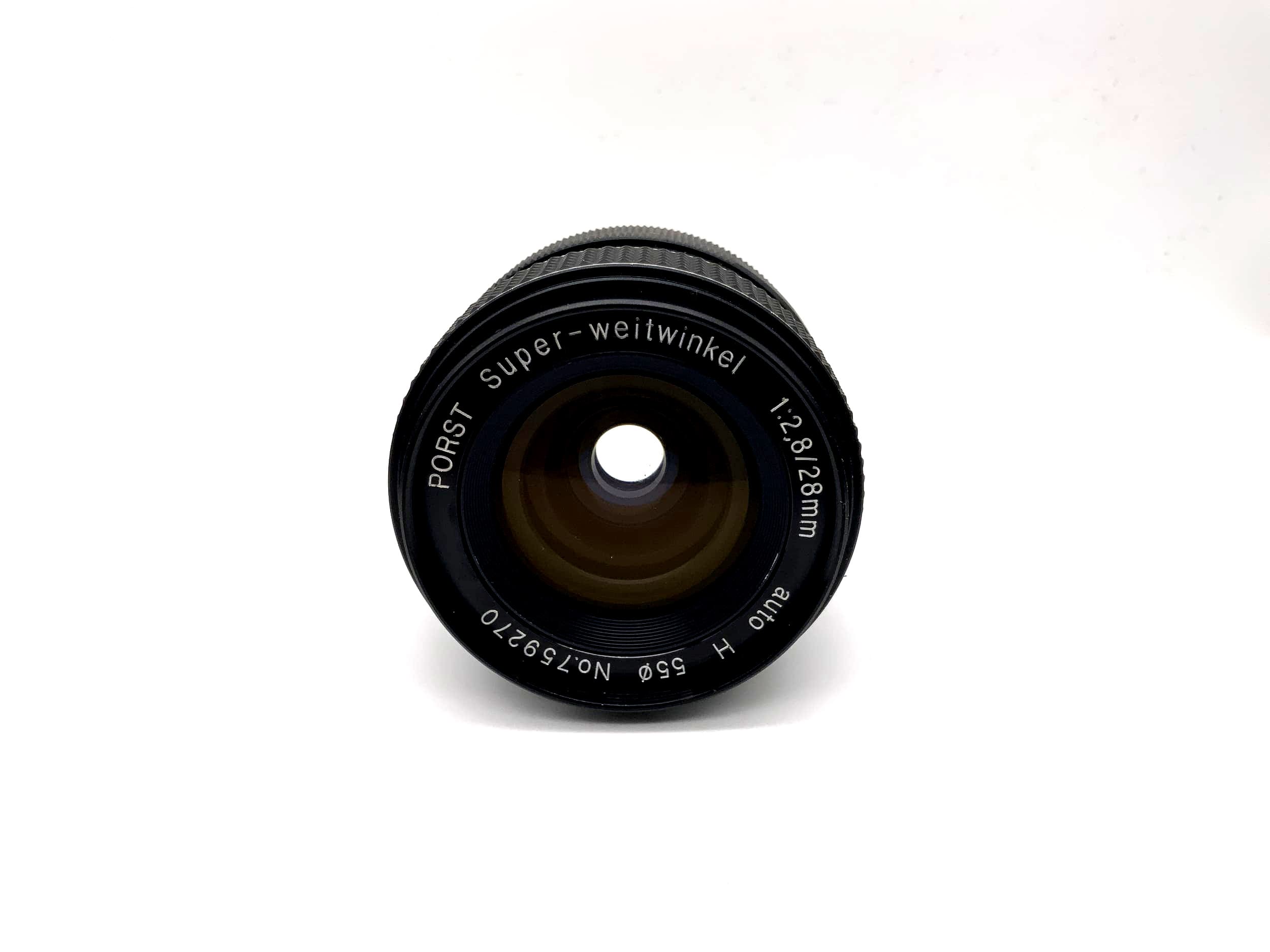 Porst 28mm 1:2.8 Super Wide Angle Auto H Camera Lens (M42)