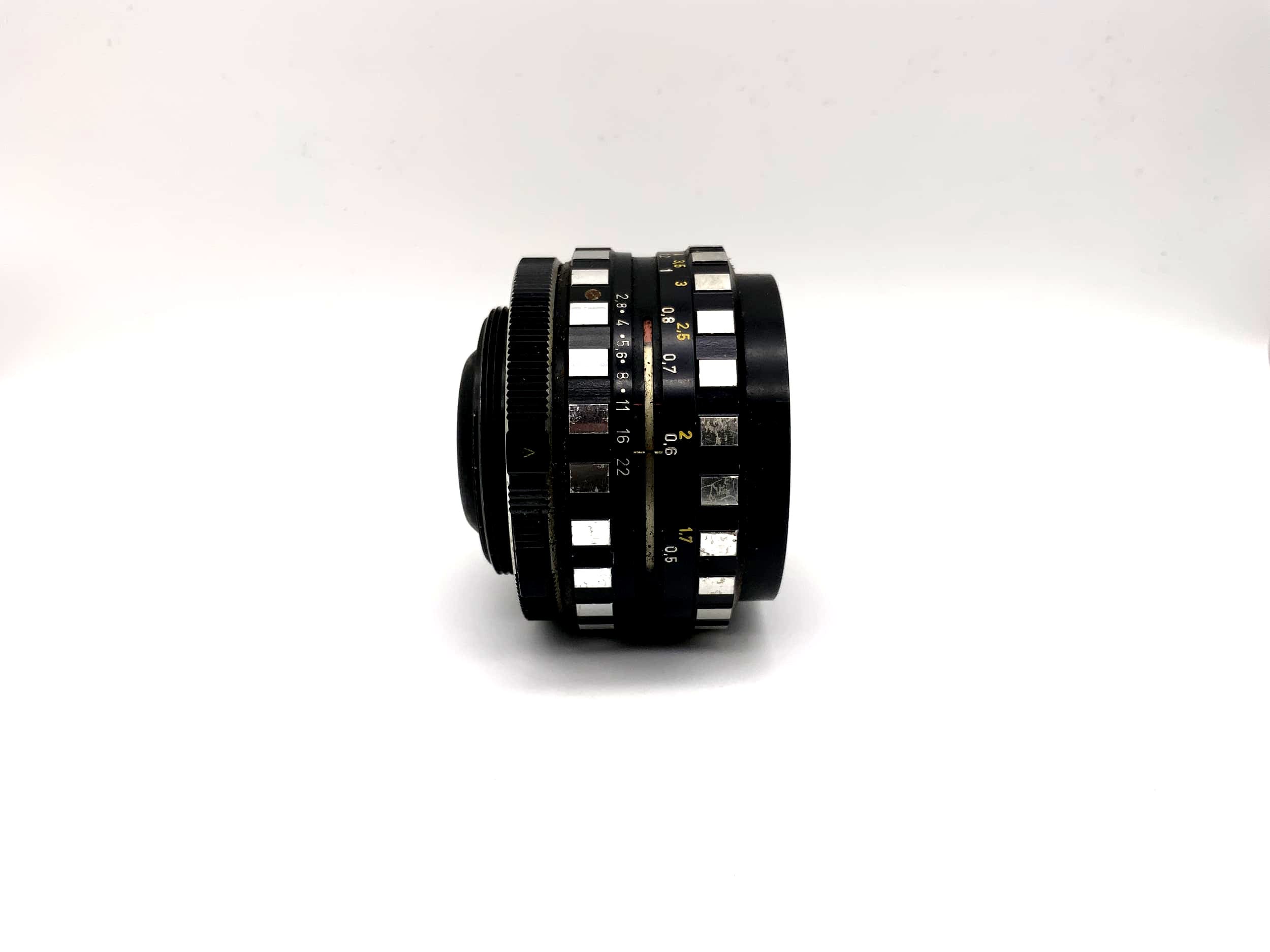 A.Schacht Ulm 35mm 1:2.8 Lens Zebra 35R S-Travegon Camera Lens (M42)