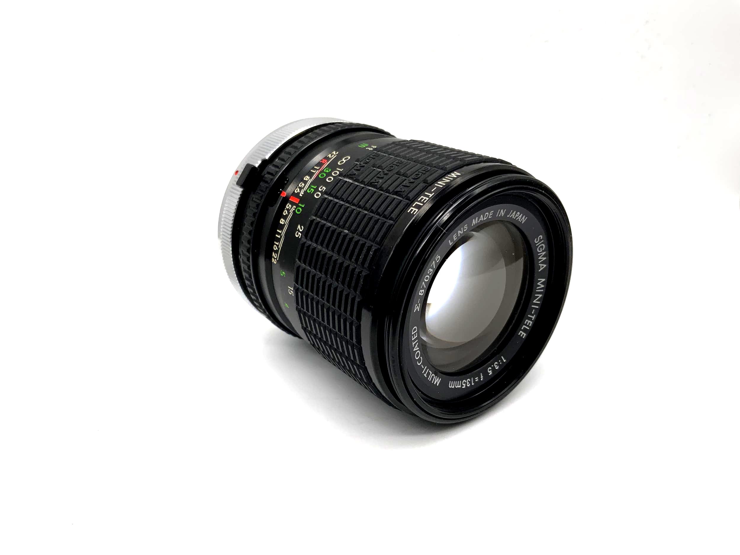 Sigma 135mm 1:3.5 Mini-Tele MC Camera Lens (Canon FD)