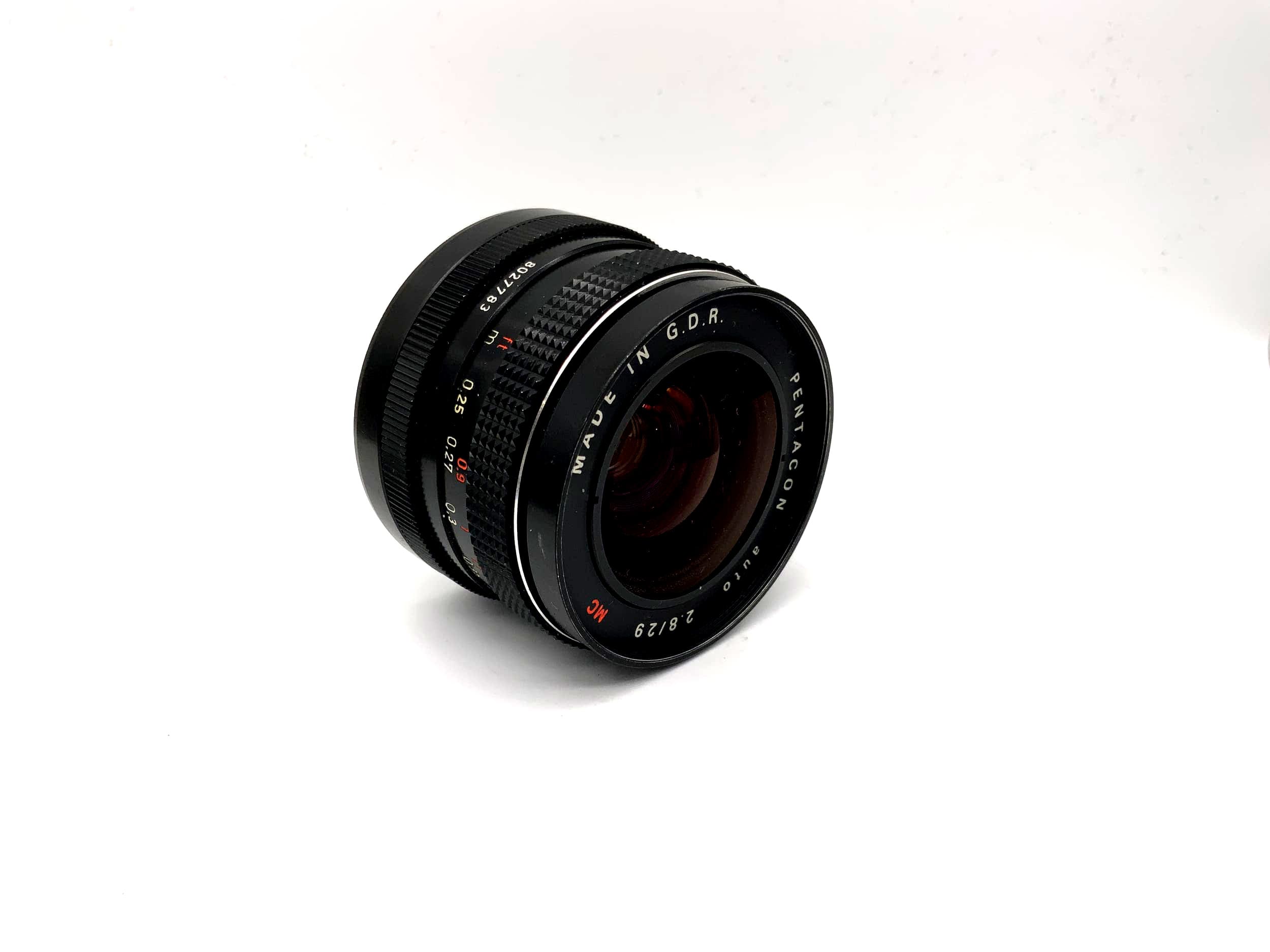 Pentacon 29mm 1:2.8 lens for automatic MC cameras (M42)