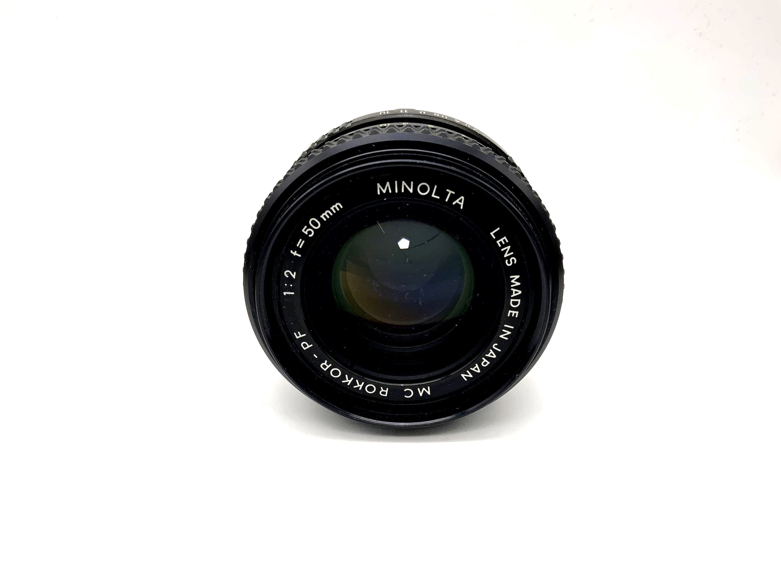 Minolta 50mm 1:2 Lens MC Rokkor-PF Camera Camera Lens (Minolta MD)