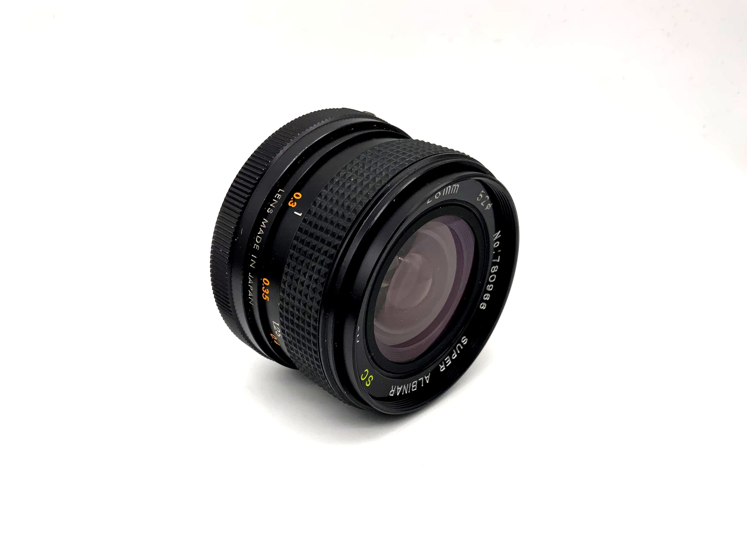 Albinar 28mm 1:2.8 Lens Super Albinar SC auto Camera Lens (Minolta MD)