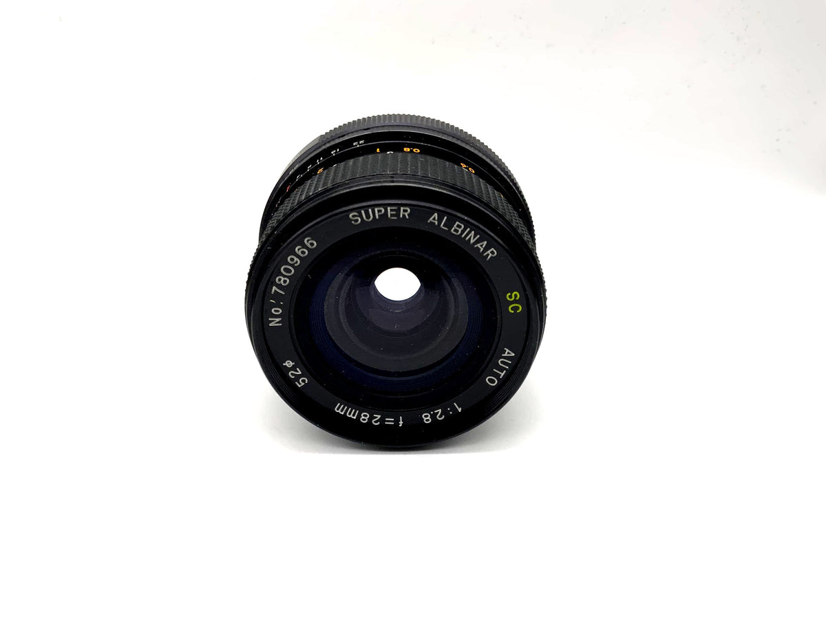 Albinar 28mm 1:2.8 Lens Super Albinar SC auto Camera Lens (Minolta MD)
