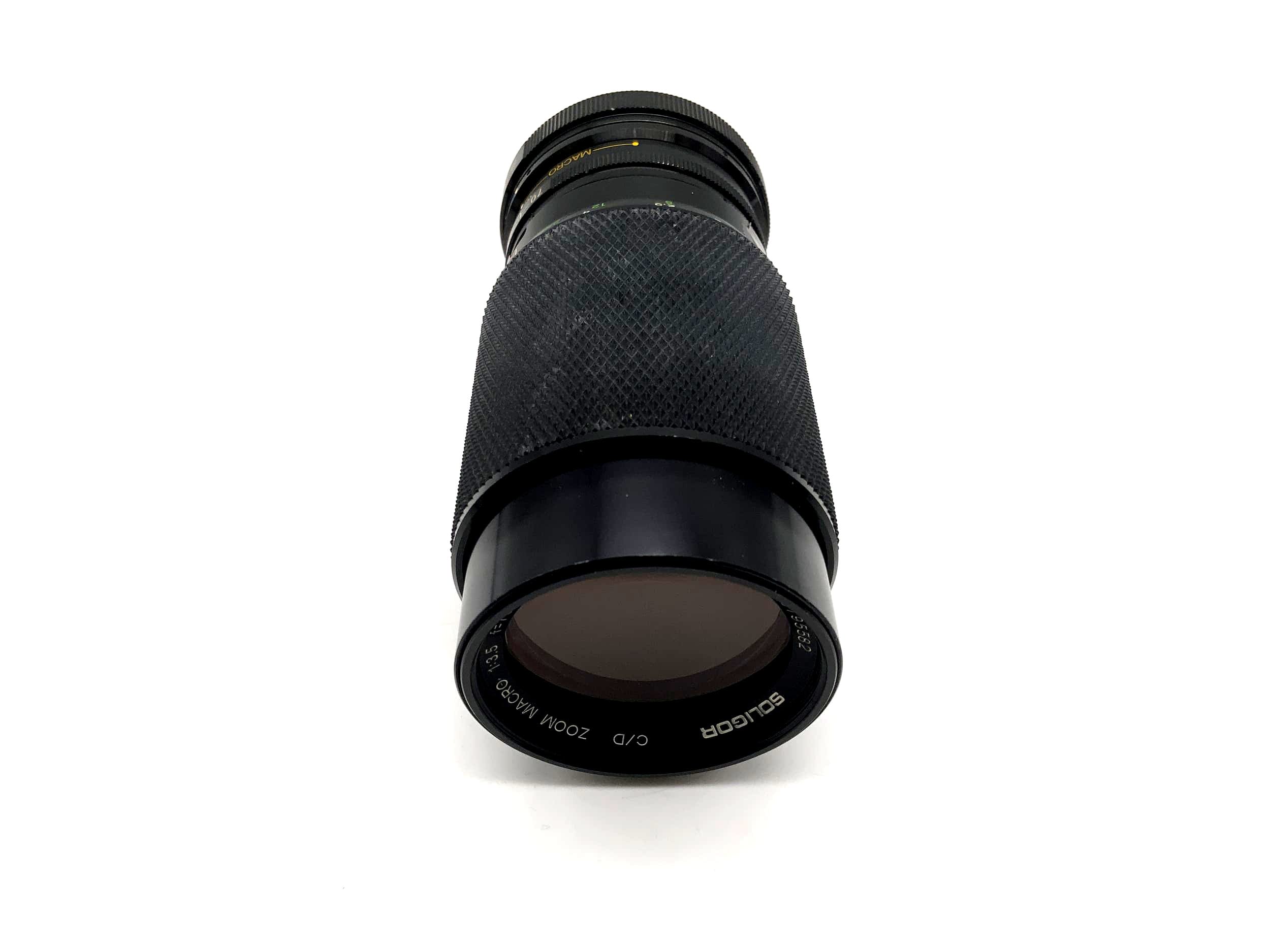 Soligor 70-160mm 1:3.5 Lens C/D Zoom Macro Camera Lens (Minolta MD)