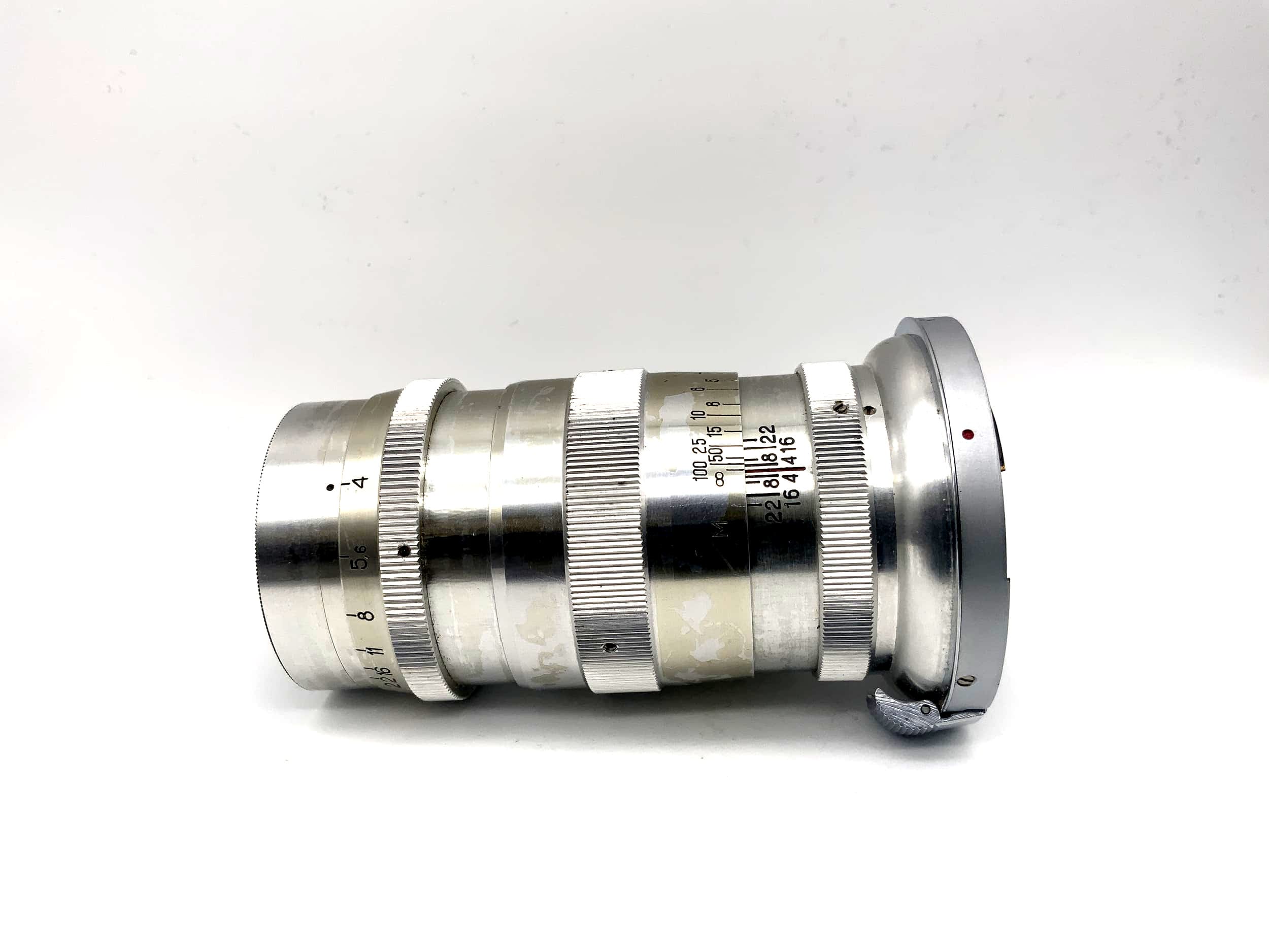KMZ 135mm 1:4 lens for Jupiter-11 camera (Contax RF)