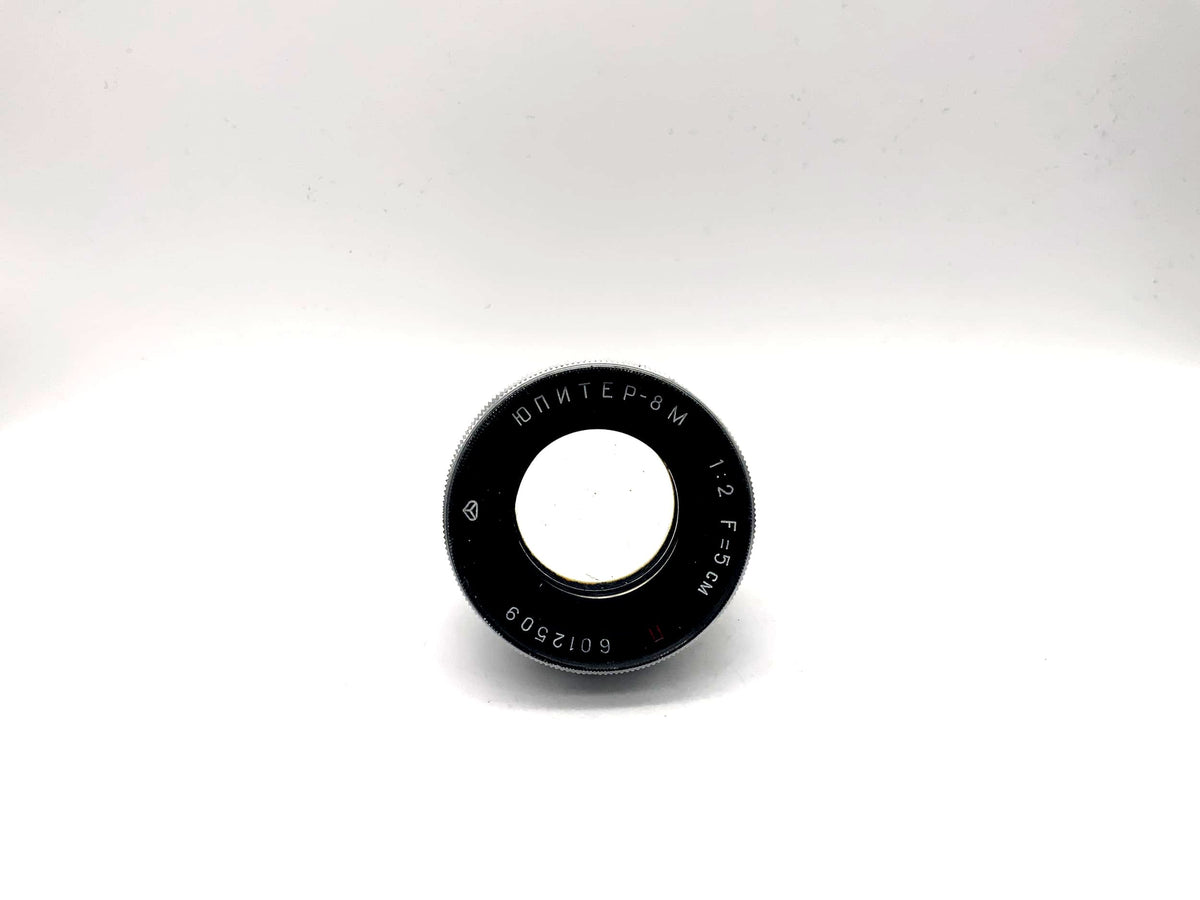KMZ 50mm 1:2 lens Jupiter-8M 5cm red P camera camera lens (Contax RF)