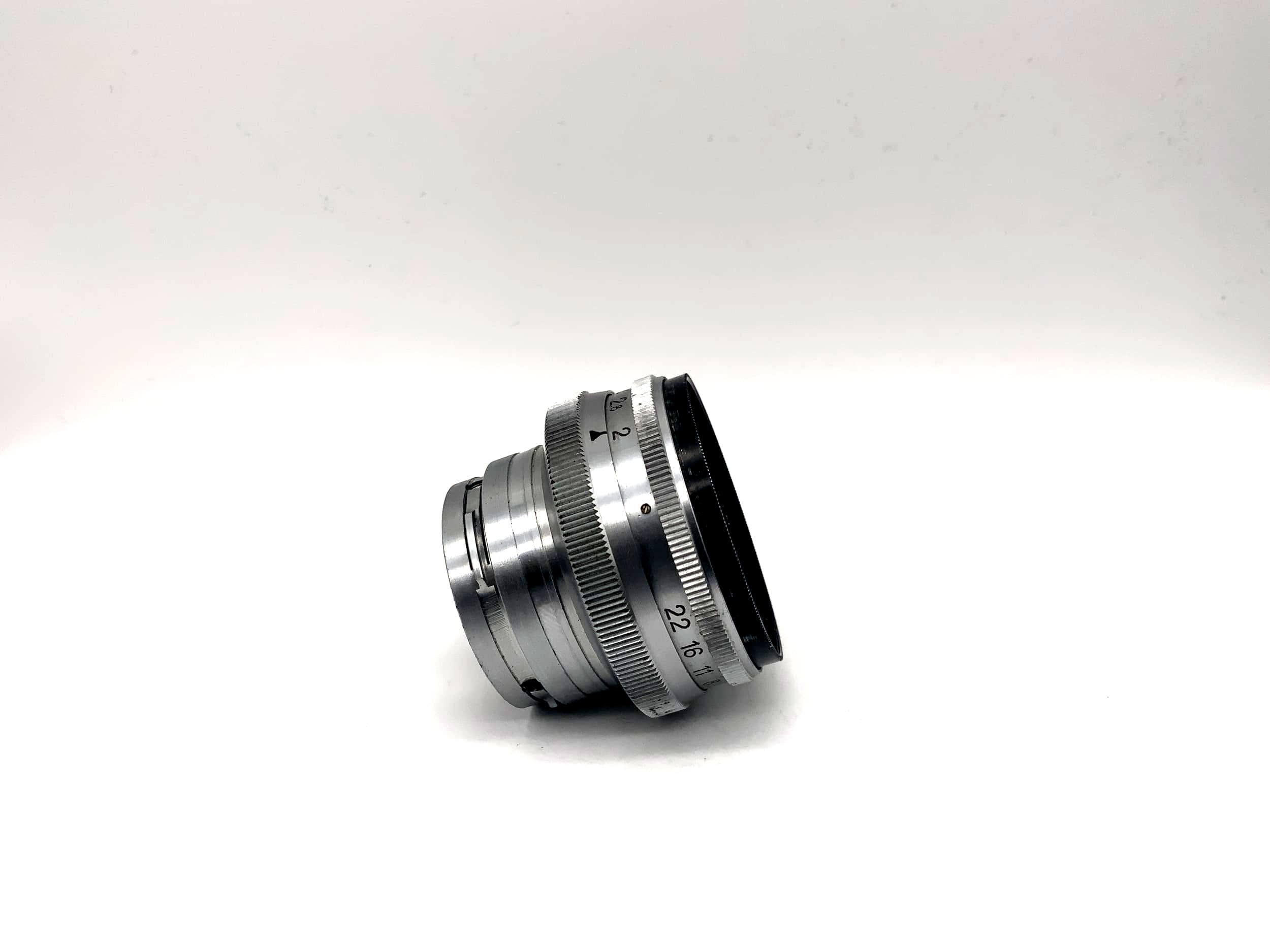KMZ 50mm 1:2 lens Jupiter-8M 5cm red P camera camera lens (Contax RF)