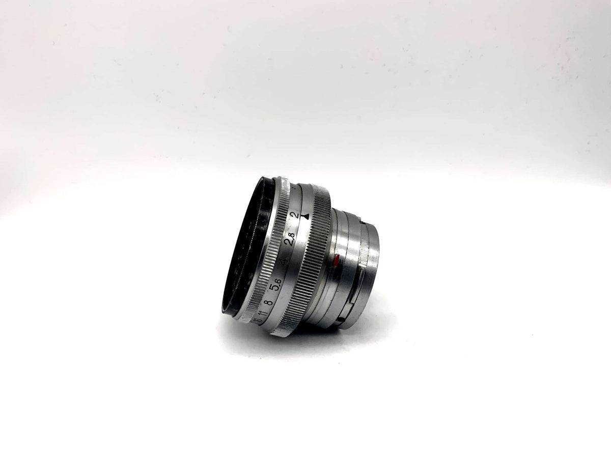 KMZ 50mm 1:2 lens Jupiter-8M 5cm red P camera camera lens (Contax RF)