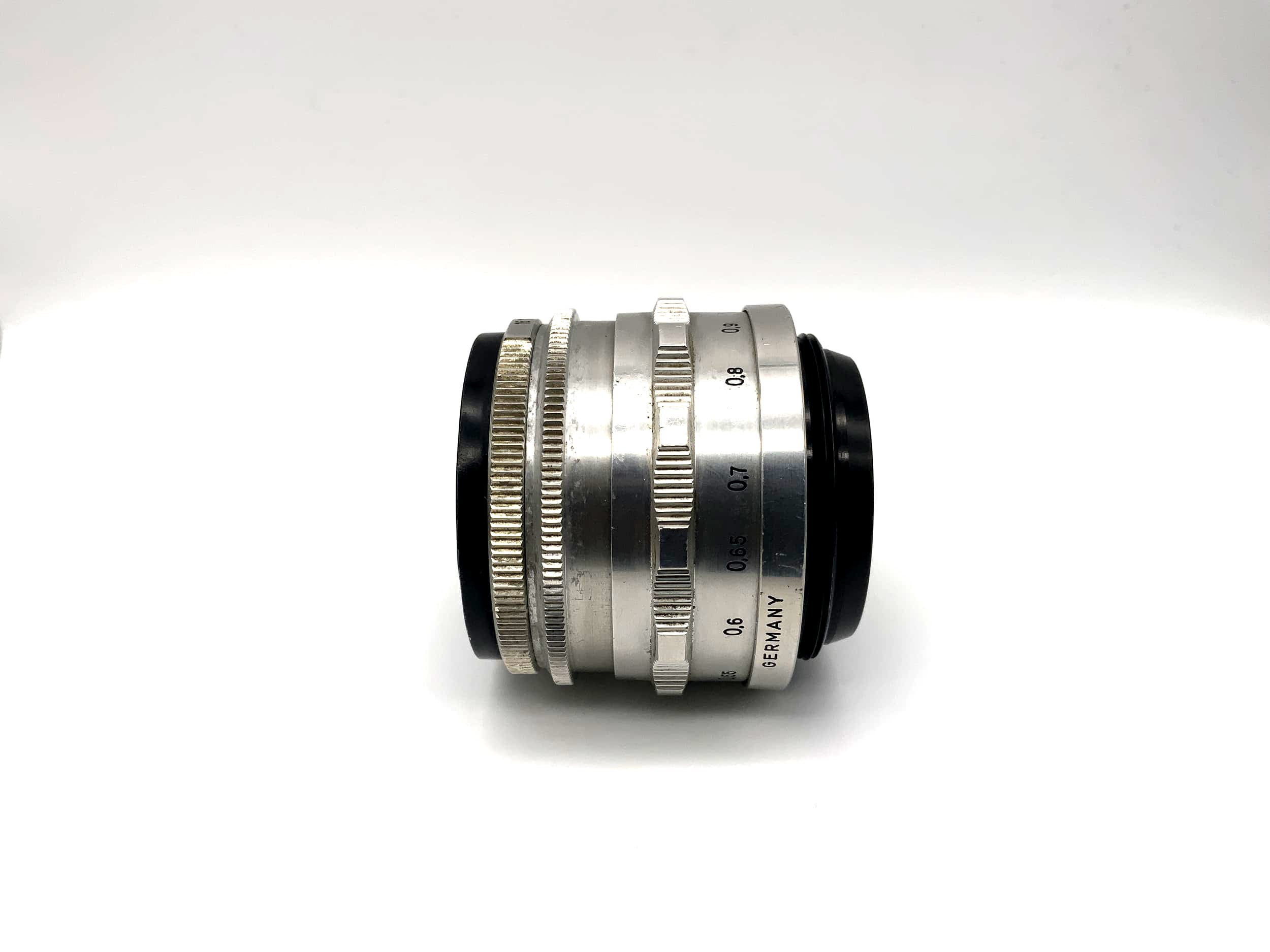 Carl Zeiss 50mm 1:2.8 lens Tessar red T Q1 compact 14 Blades Lens (M42)