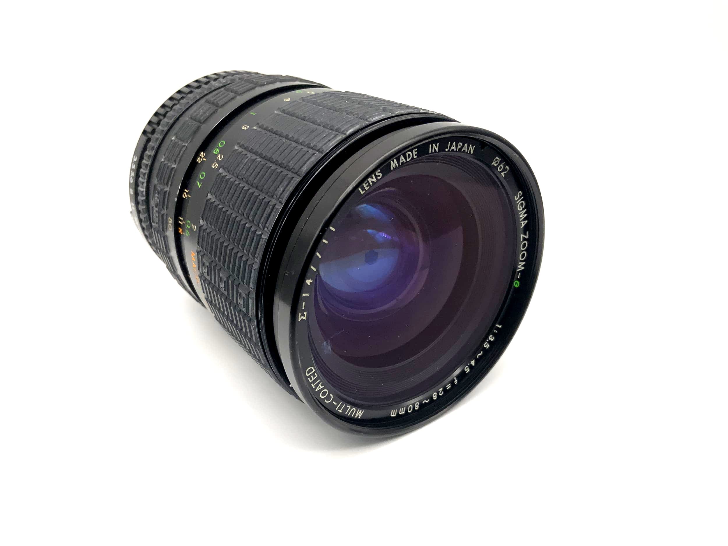 Sigma 28-80mm 1:3.5-4.5 Lens Zoom Multi Coated Camera Lens (Minolta MD)