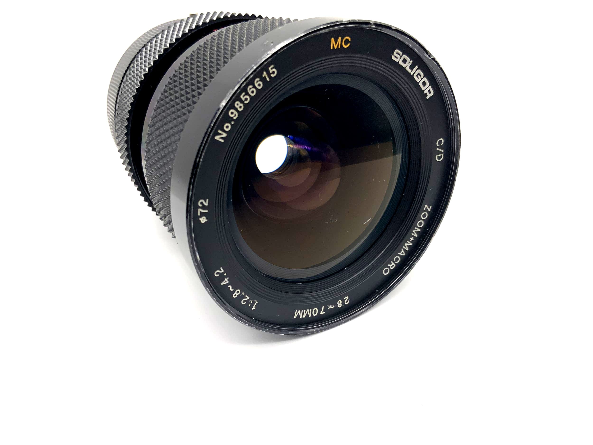 Soligor 28-70mm 1:2.8-4.2 Lens C/D Zoom+Macro MC Camera Lens (Canon FD)