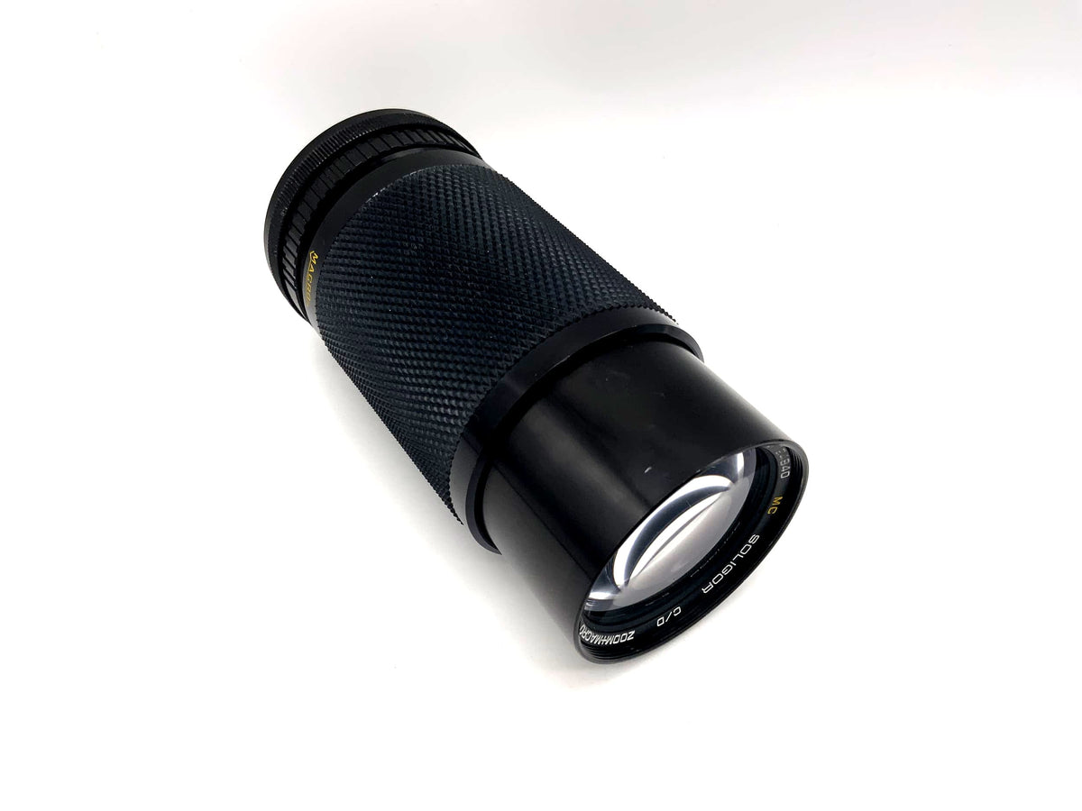 Soligor 80-200mm 1:4.5 Lens C/D Zoom+Macro MC Camera Lens (Canon FD)
