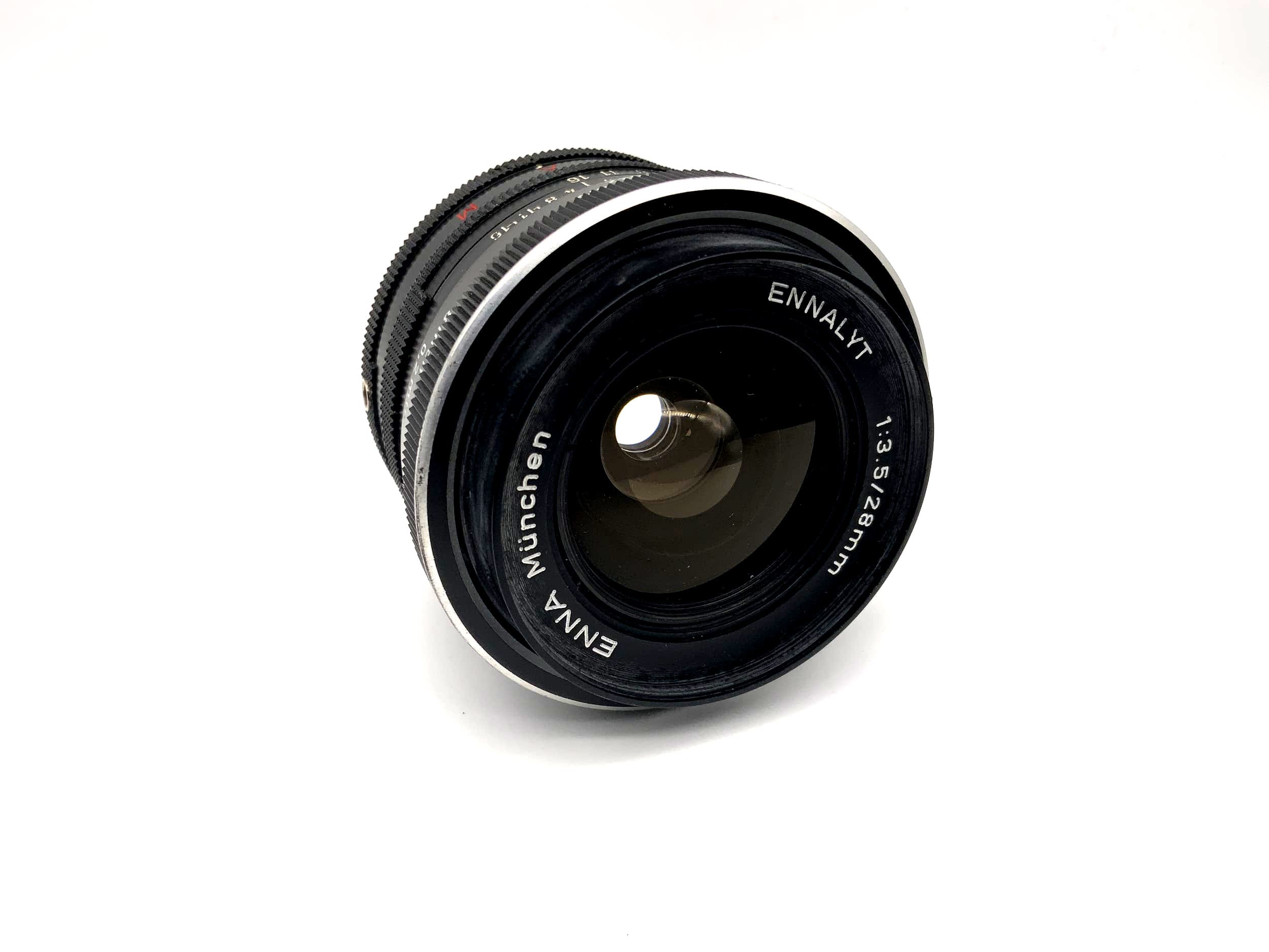 Enna Munich 28mm 1:3.5 lens Ennalyt camera lens (M42)