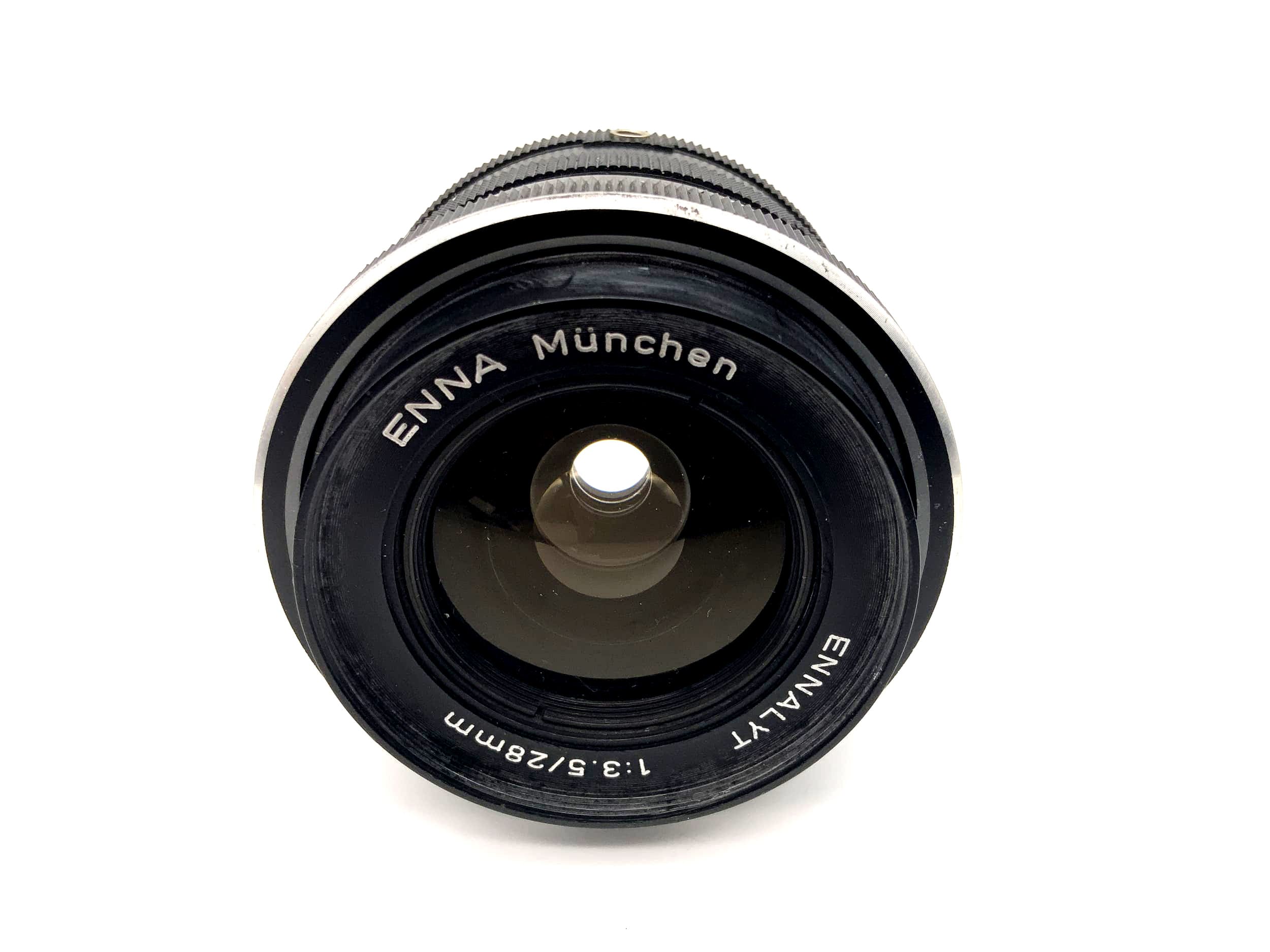 Enna Munich 28mm 1:3.5 lens Ennalyt camera lens (M42)
