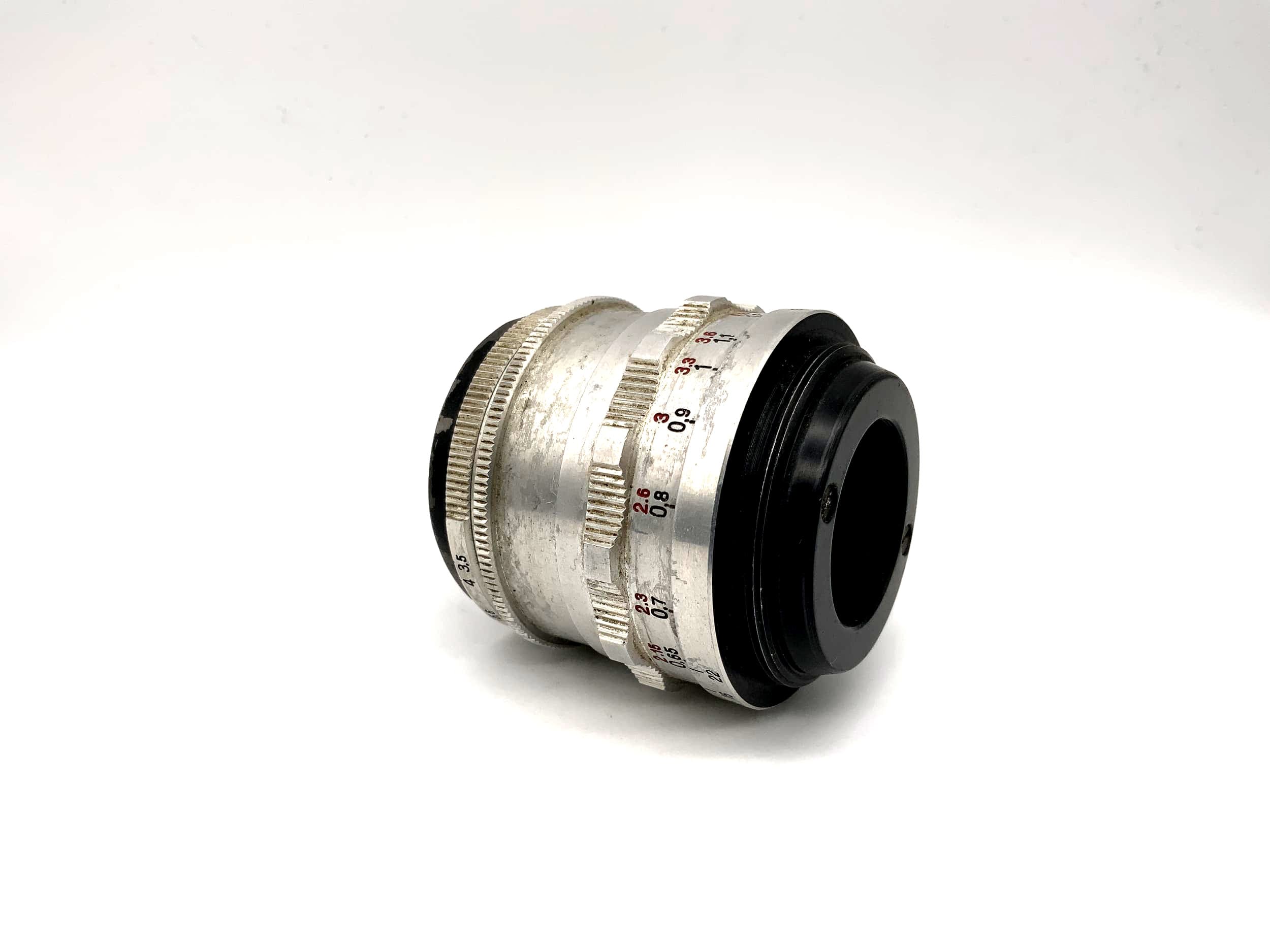 Carl Zeiss 50mm 1:3.5 lens Tessar Q1 compact red T 14 Blades Lens (M42)