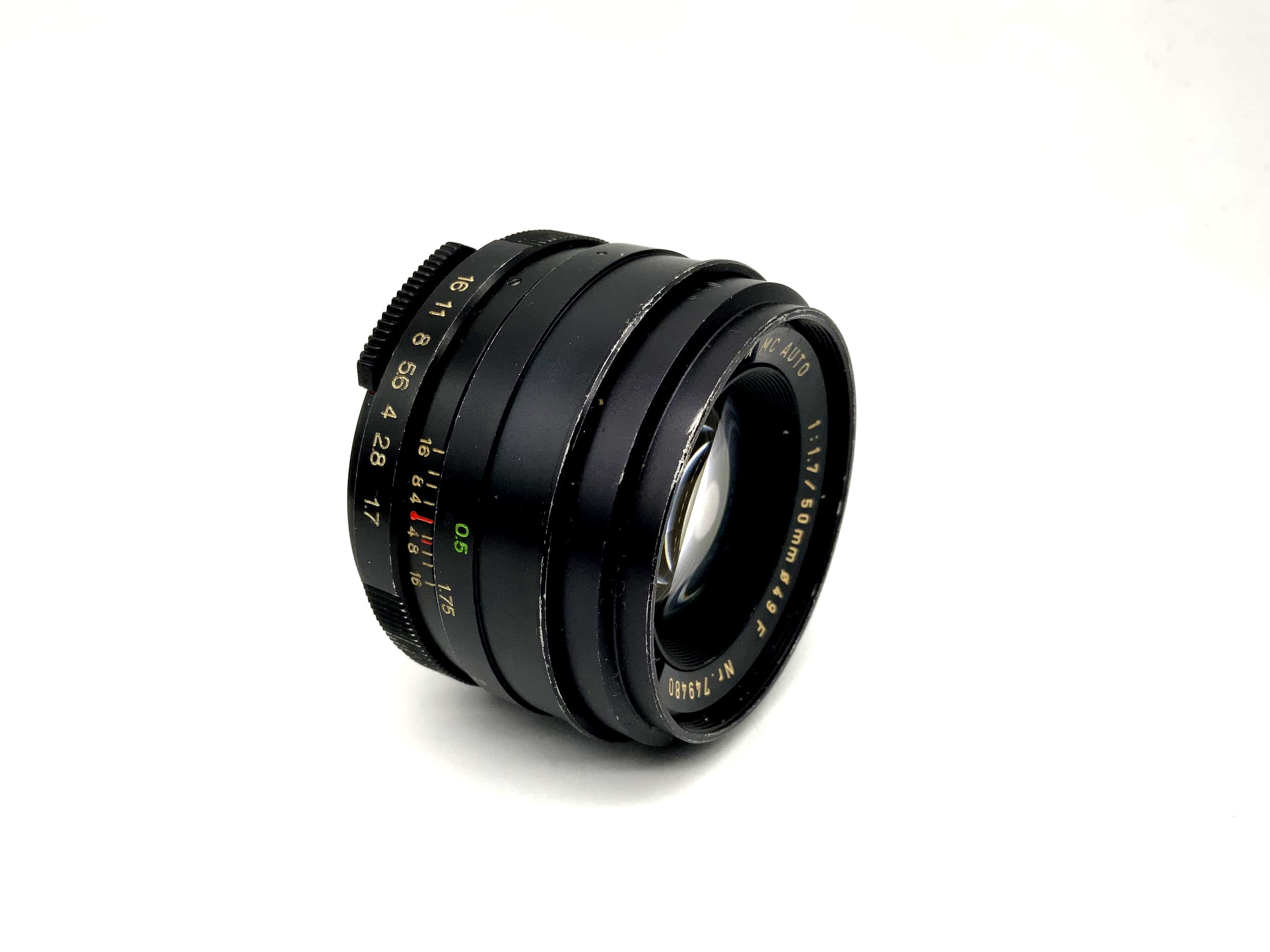 Porst 50mm 1:1.7 Color Reflex MC Auto Camera Lens (M42)