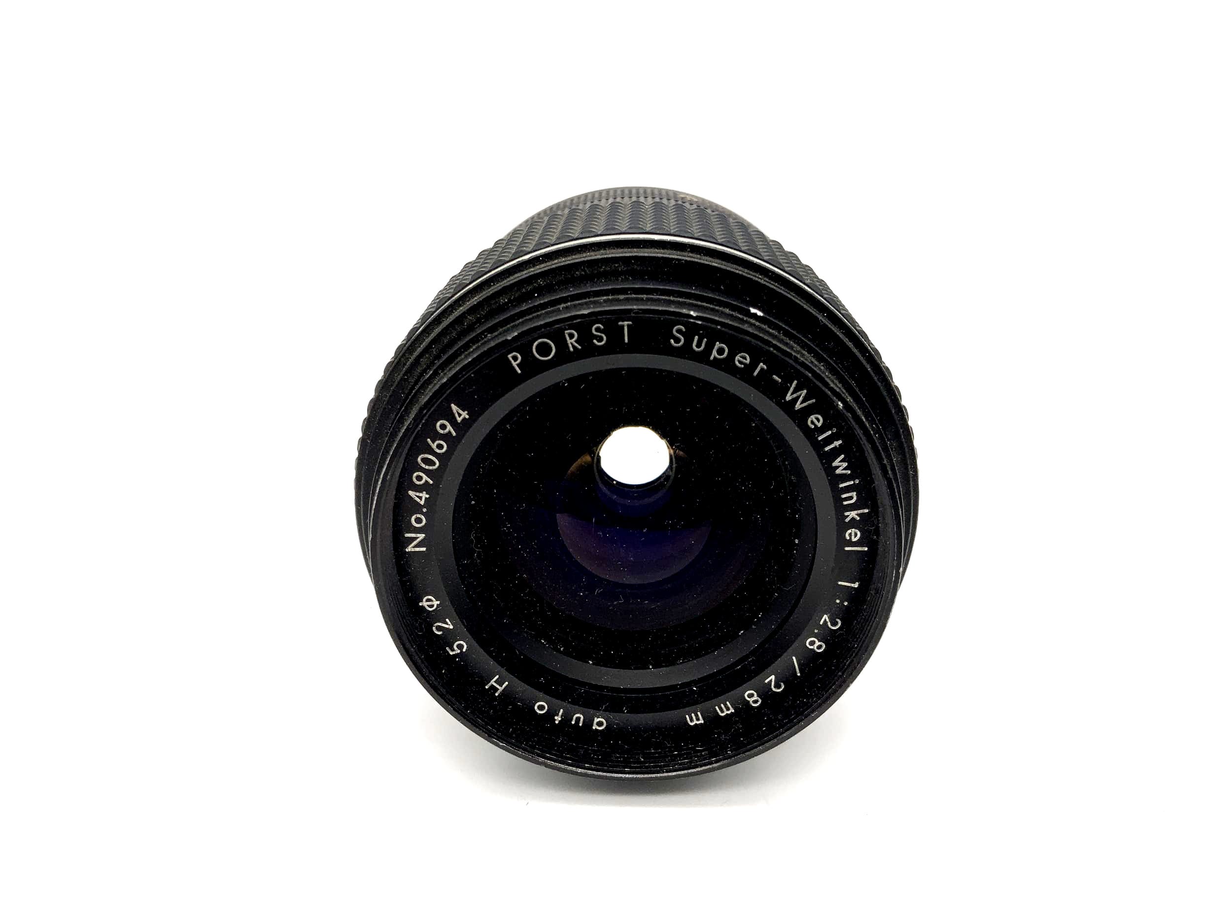 Porst 28mm 1:2.8 Super Wide Angle Auto H Camera Lens (M42) Aperture!